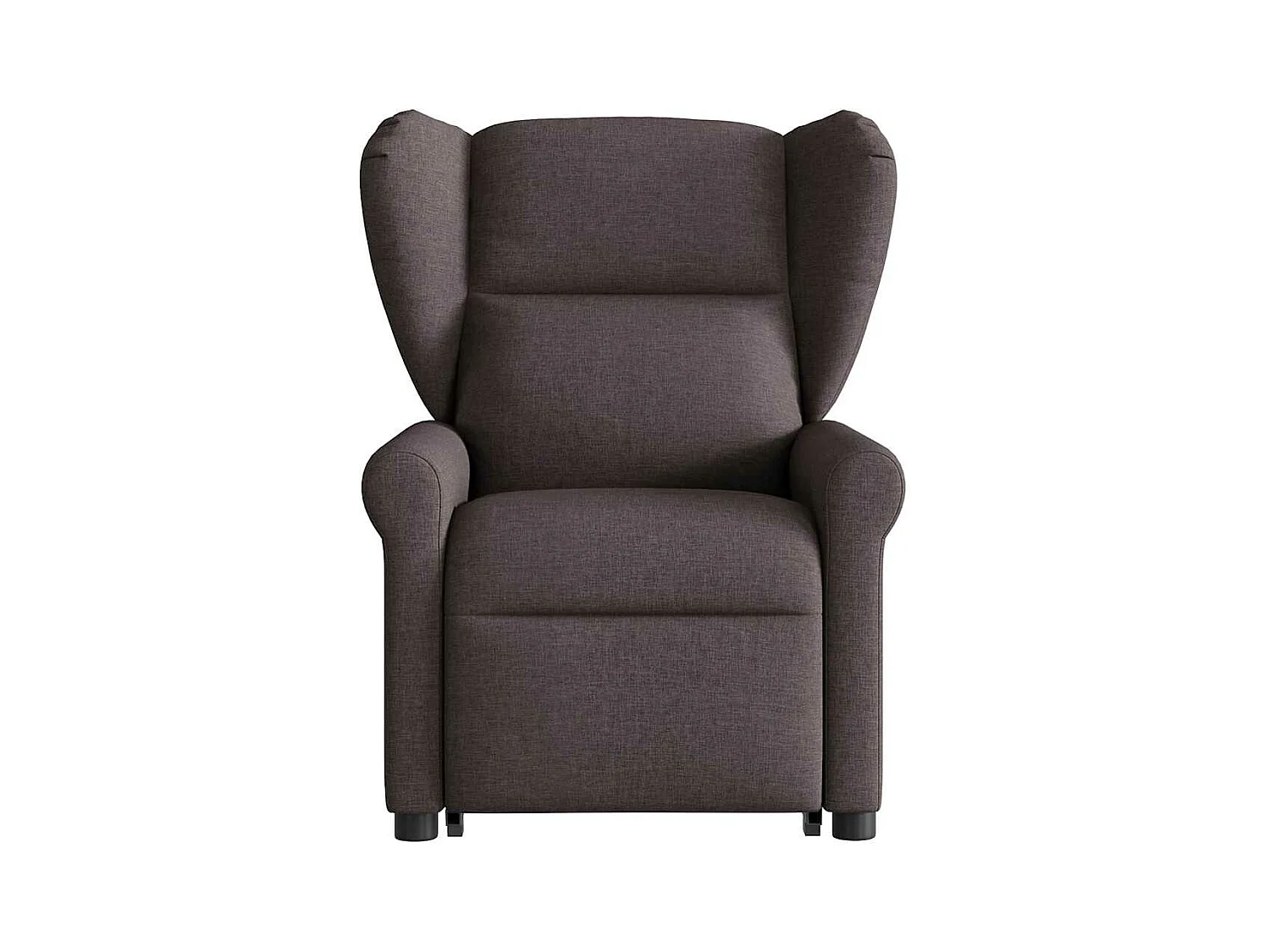 Fauteuil inclinable électrique marron foncé tissu
