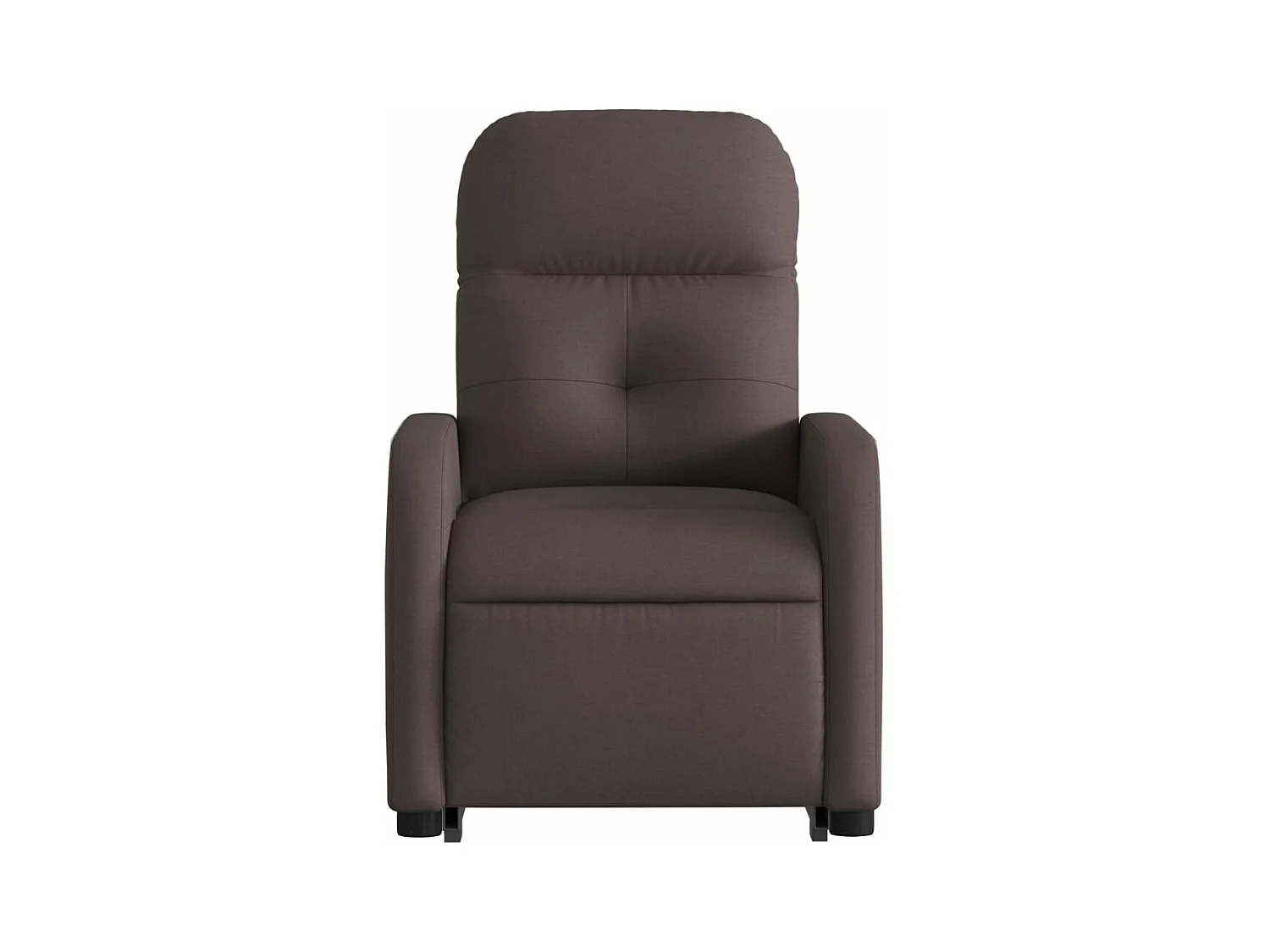 Fauteuil inclinable électrique marron foncé tissu
