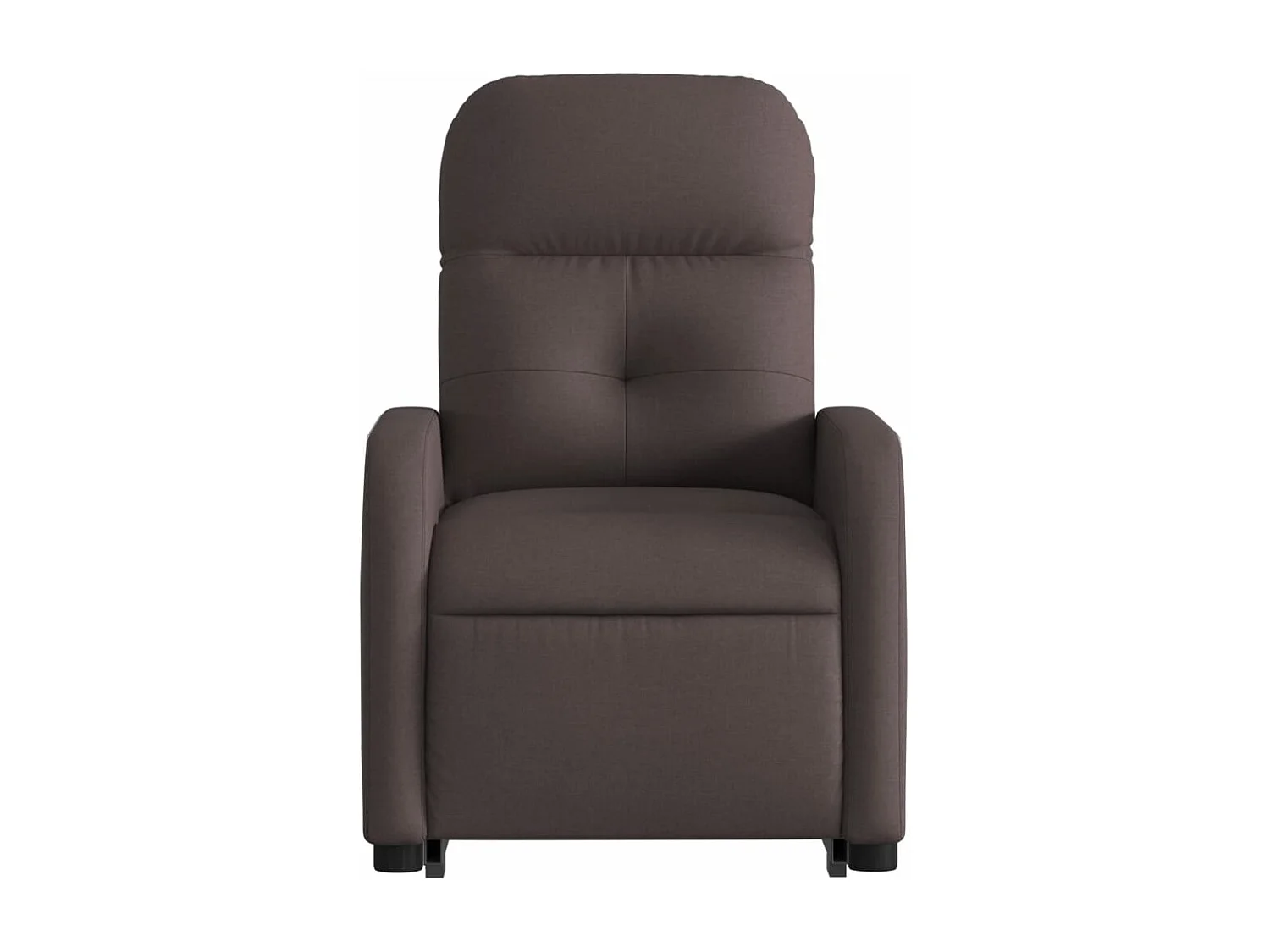Poltrona reclinabile elettrica in tessuto marrone scuro