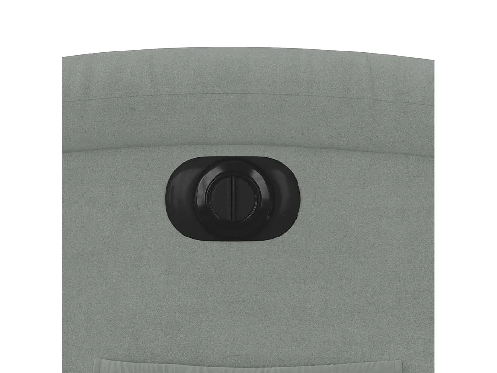 Fauteuil inclinable électrique gris clair velours