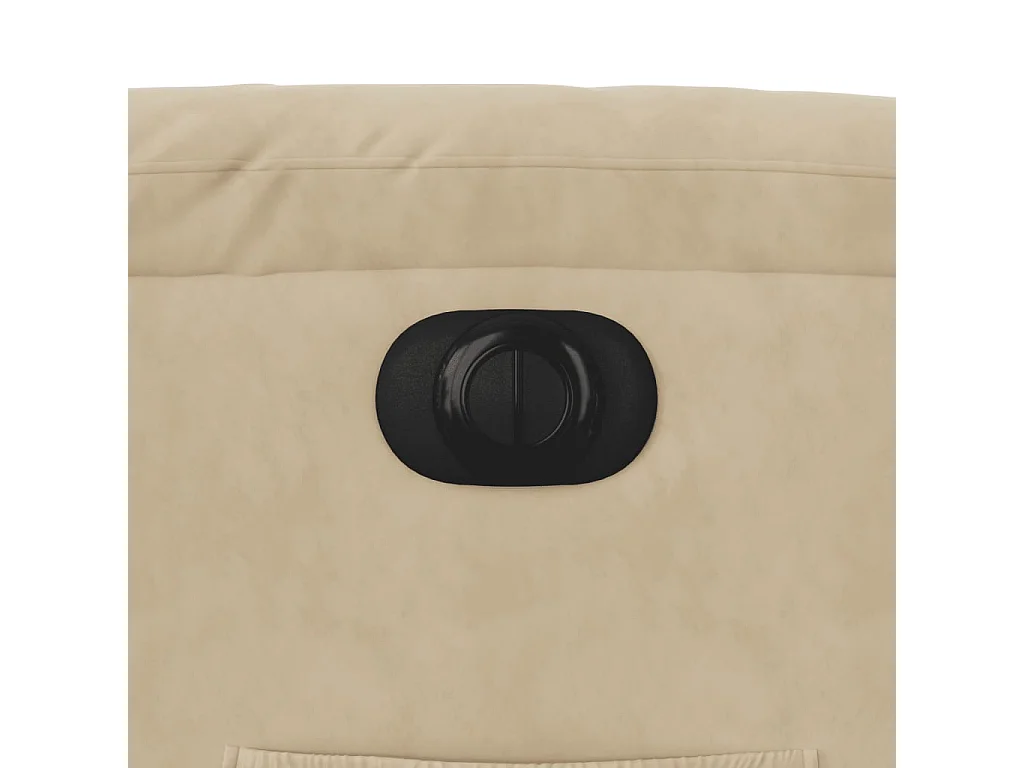 Fauteuil inclinable de massage électrique crème