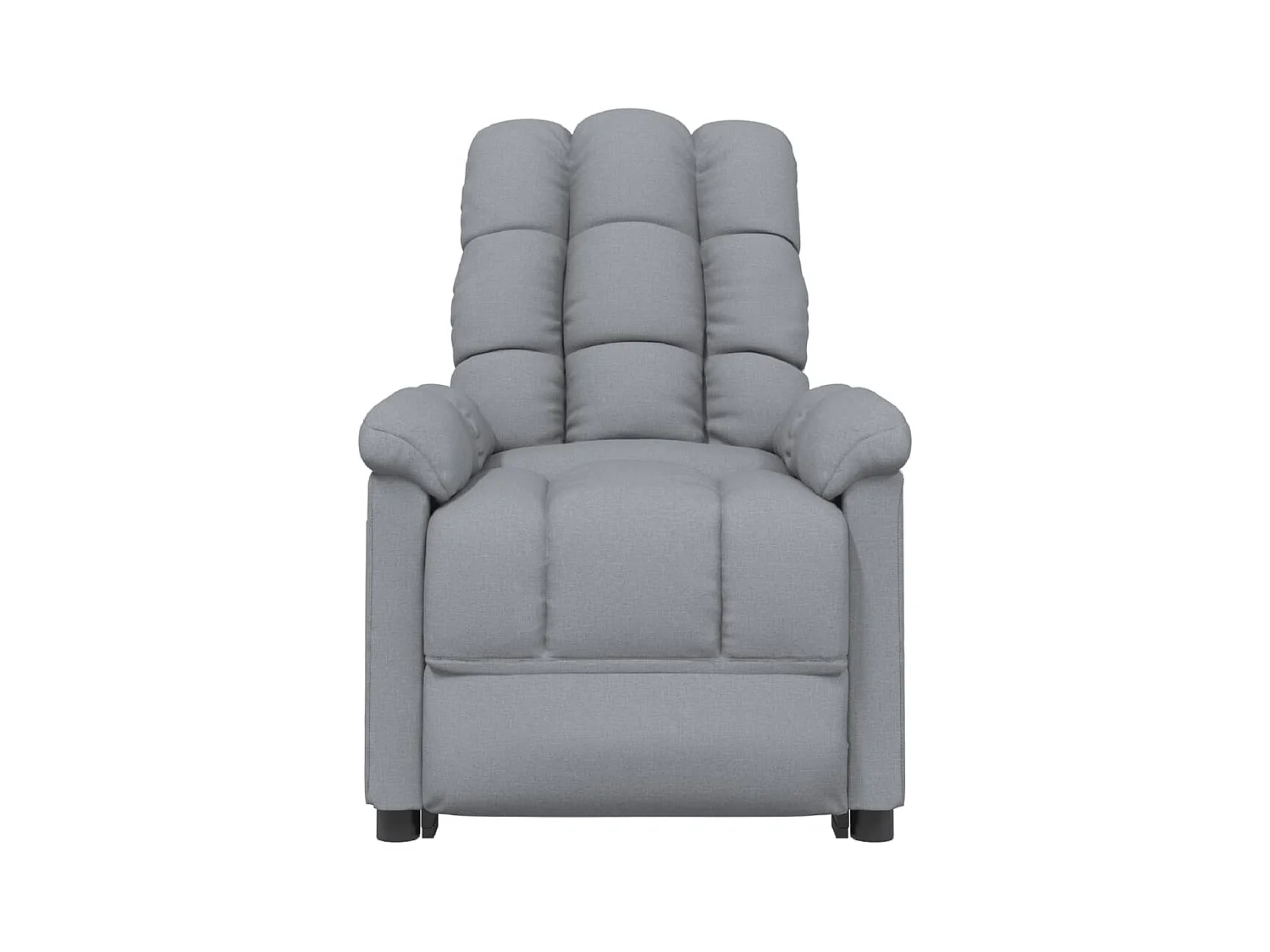 Fauteuil électrique de massage Gris clair Tissu