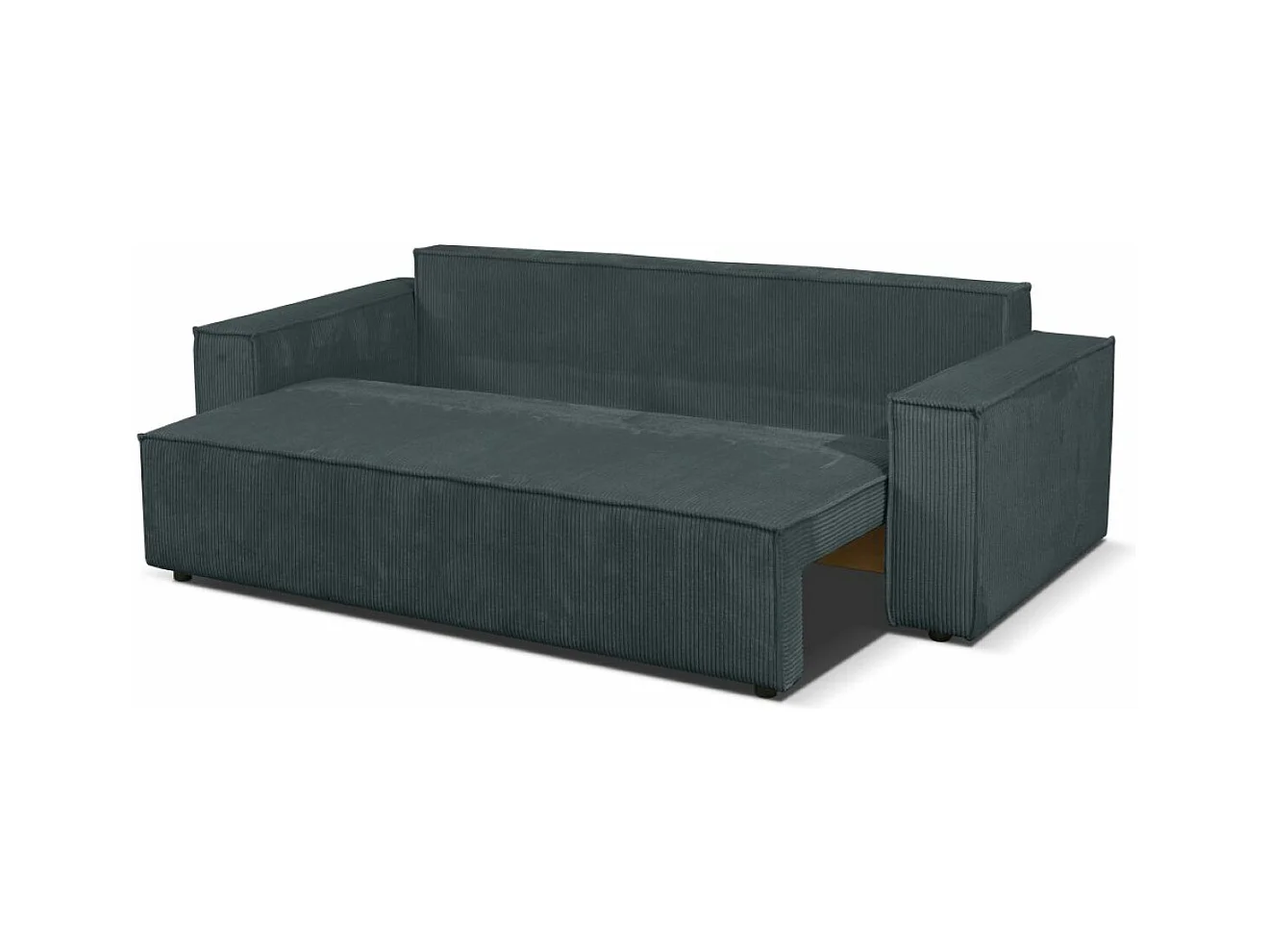 Couch Passio III mit Schlaffunktion und Bettkasten 250 cm Wohnlandschaft Schlafcouch, dunkelgrau