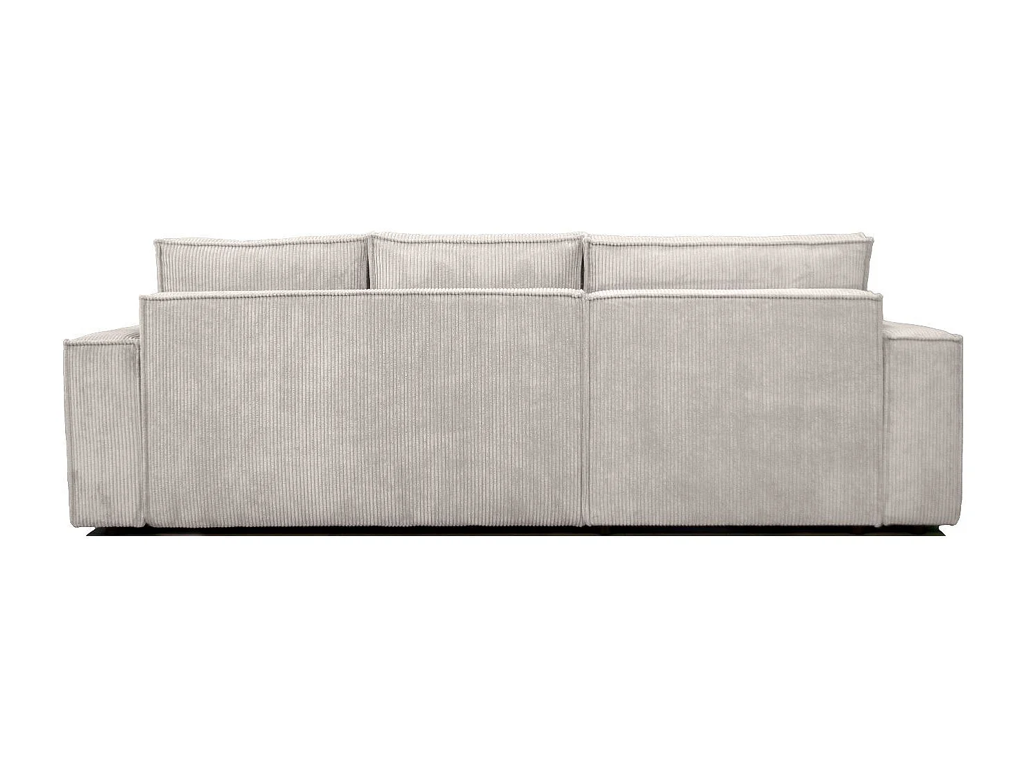 Ecksofa Passio L-Form mit Schlaffunktion Bettkasten Sofa Couch 275 cm universelle Ottomane, beige
