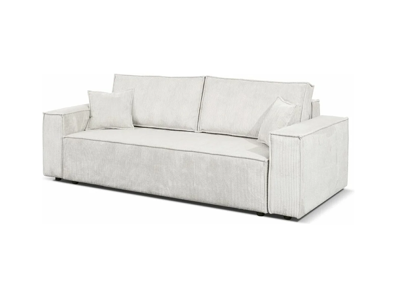 Couch Passio III mit Schlaffunktion und Bettkasten 250 cm Wohnlandschaft Schlafcouch Sofa, beige