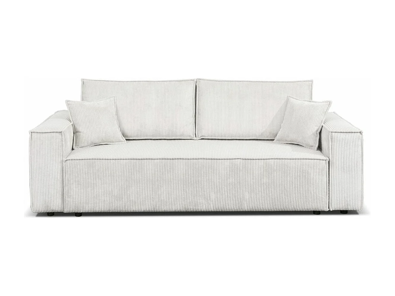Couch Passio III mit Schlaffunktion und Bettkasten 250 cm Wohnlandschaft Schlafcouch Sofa, beige