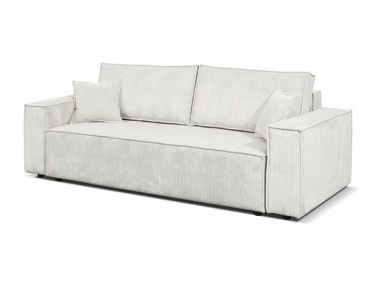 Couch Passio III mit Schlaffunktion und Bettkasten 250 cm Wohnlandschaft Schlafcouch Sofa, beige