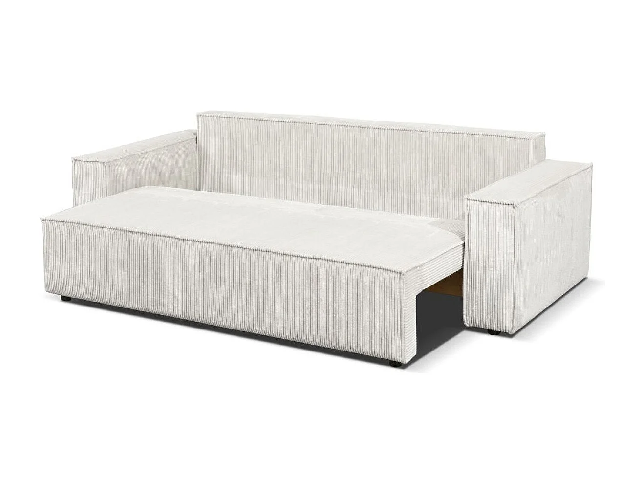 Couch Passio III mit Schlaffunktion und Bettkasten 250 cm Wohnlandschaft Schlafcouch Sofa, beige