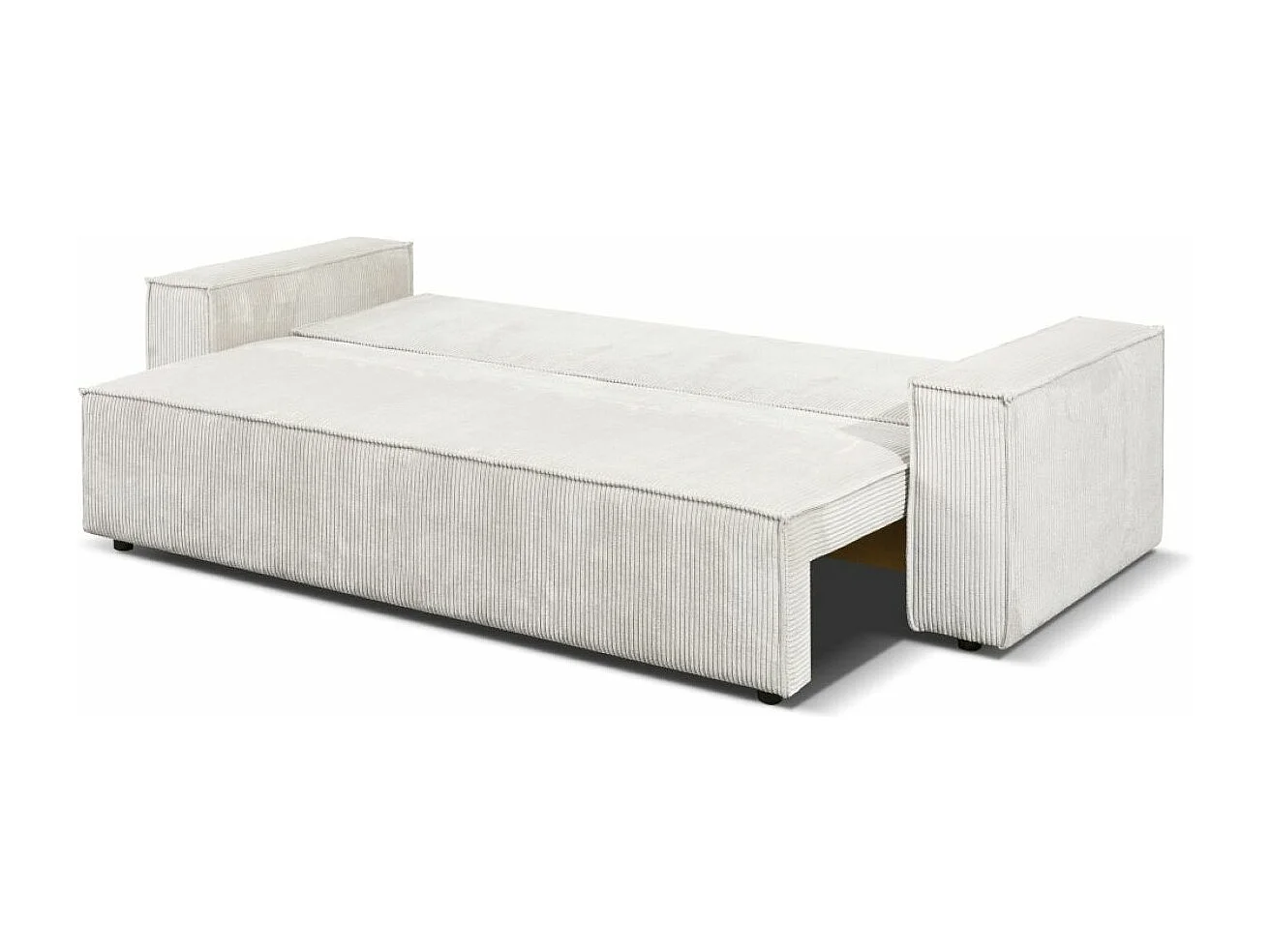 Couch Passio III mit Schlaffunktion und Bettkasten 250 cm Wohnlandschaft Schlafcouch Sofa, beige