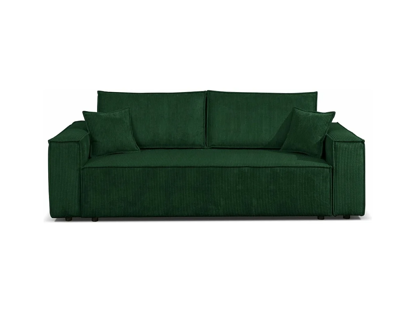 Couch Passio III mit Schlaffunktion und Bettkasten 250 cm Wohnlandschaft Schlafcouch, grün