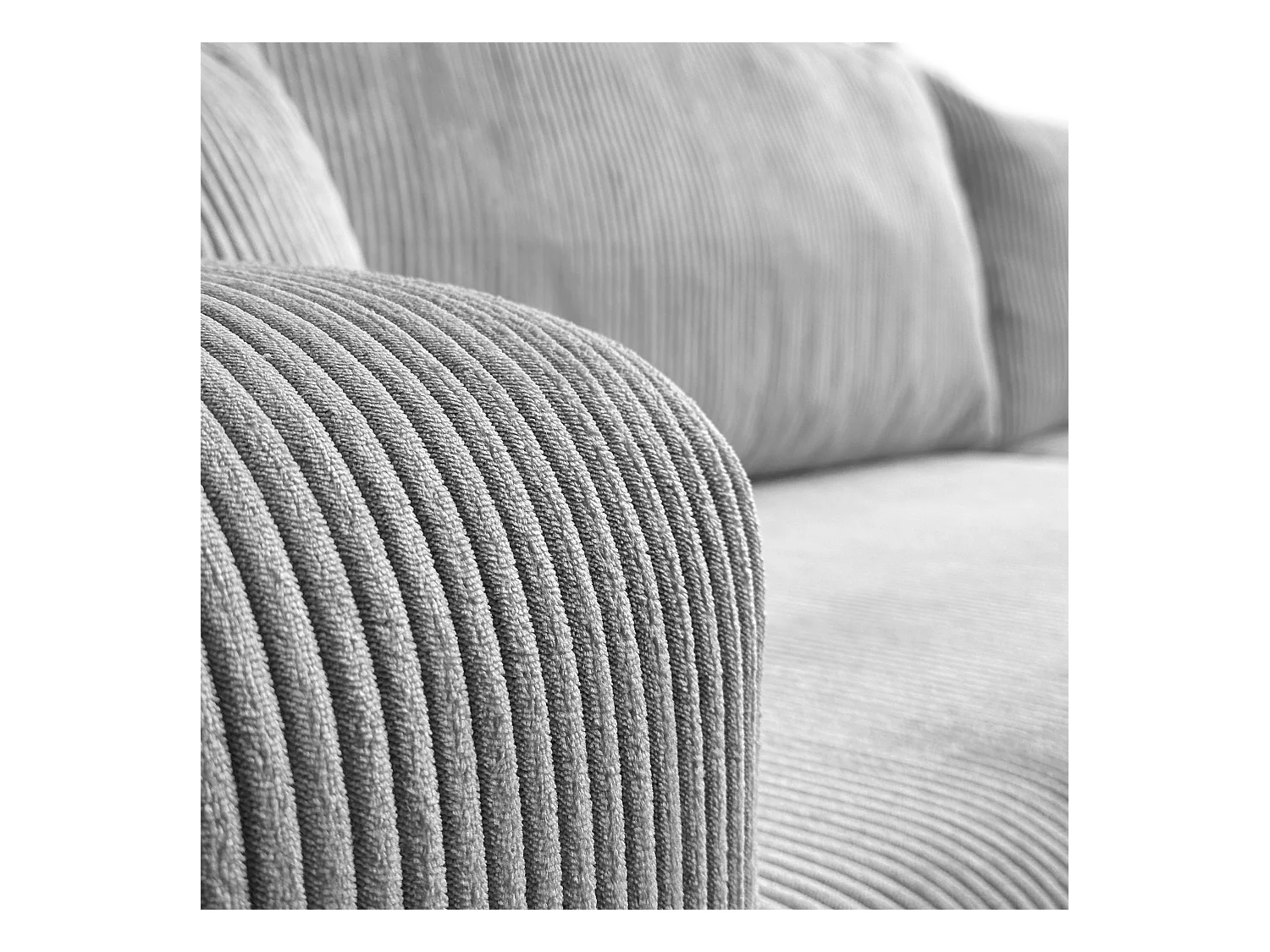 Ecksofa L Form Sofia 277 x 143 cm mit Schlaffunktion und Bettkasten Couch Cord Schlafsofa Schlafcouch Sofa universale Seite, hellgrau