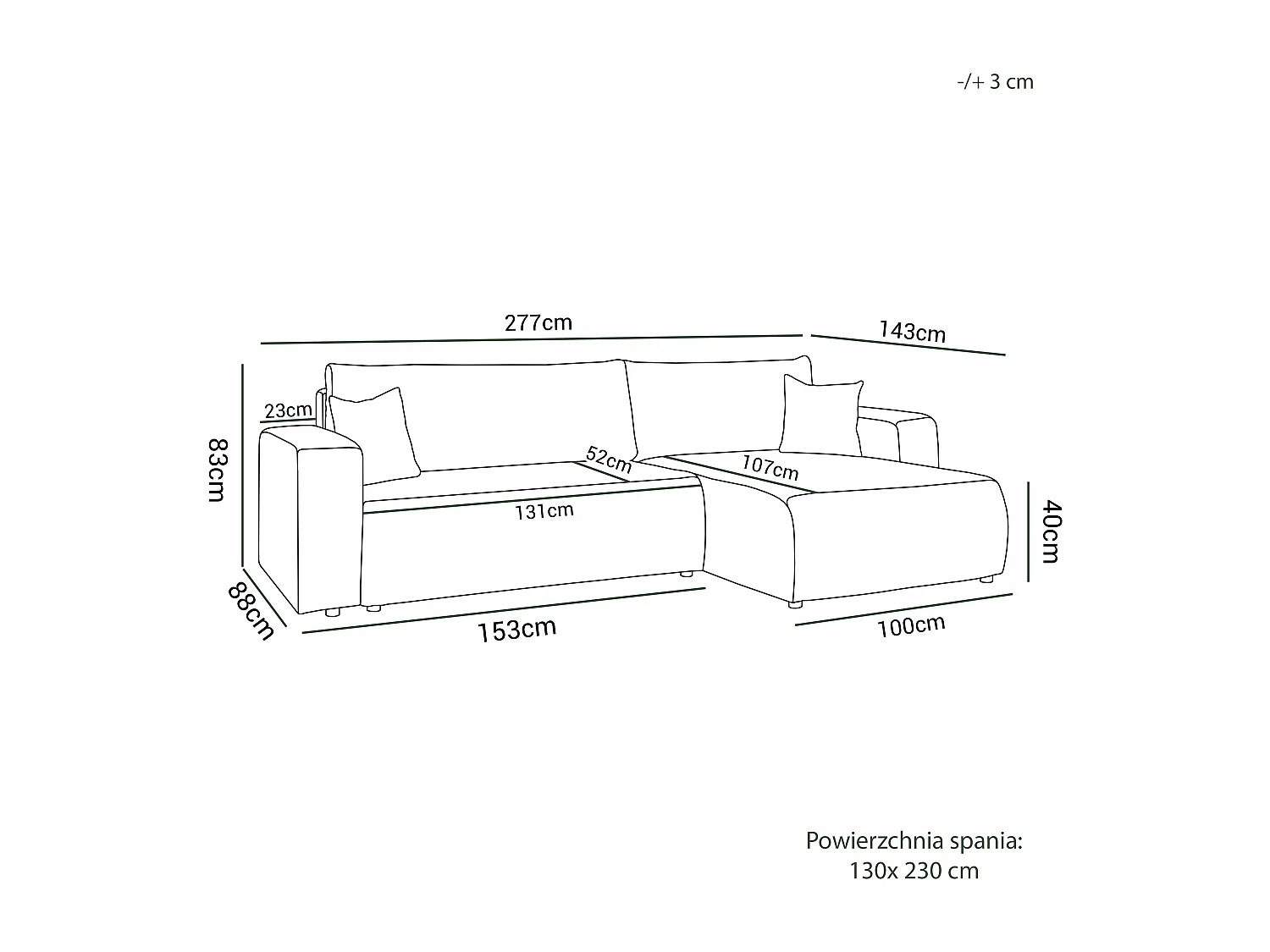 Ecksofa L Form Sofia 277 x 143 cm mit Schlaffunktion und Bettkasten Couch Cord Schlafsofa Schlafcouch Sofa universale Seite, hellgrau