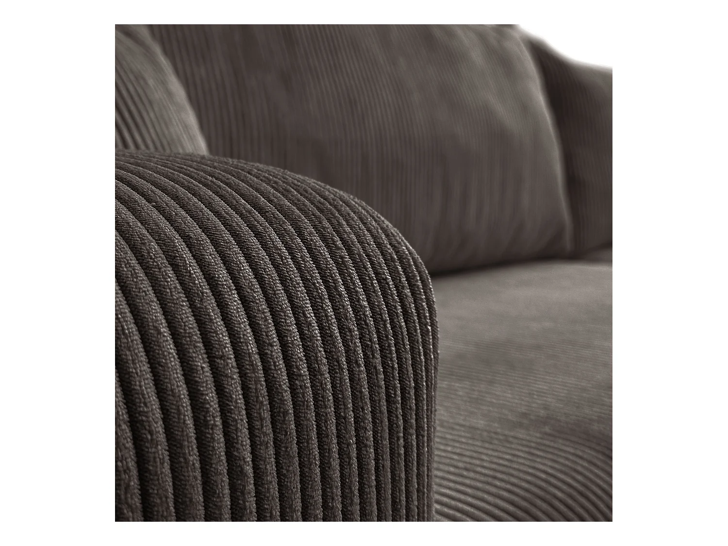 Ecksofa L Form Sofia 277 x 143 cm mit Schlaffunktion und Bettkasten Couch Cord Schlafsofa Schlafcouch Sofa universale Seite, hellbraun