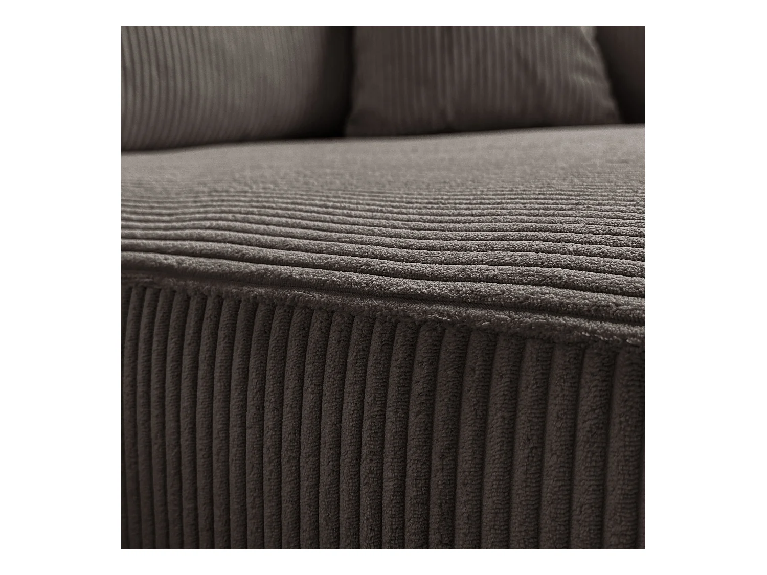 Ecksofa L Form Sofia 277 x 143 cm mit Schlaffunktion und Bettkasten Couch Cord Schlafsofa Schlafcouch Sofa universale Seite, hellbraun