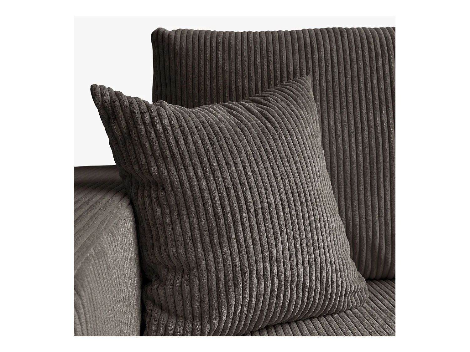 Ecksofa L Form Sofia 277 x 143 cm mit Schlaffunktion und Bettkasten Couch Cord Schlafsofa Schlafcouch Sofa universale Seite, hellbraun