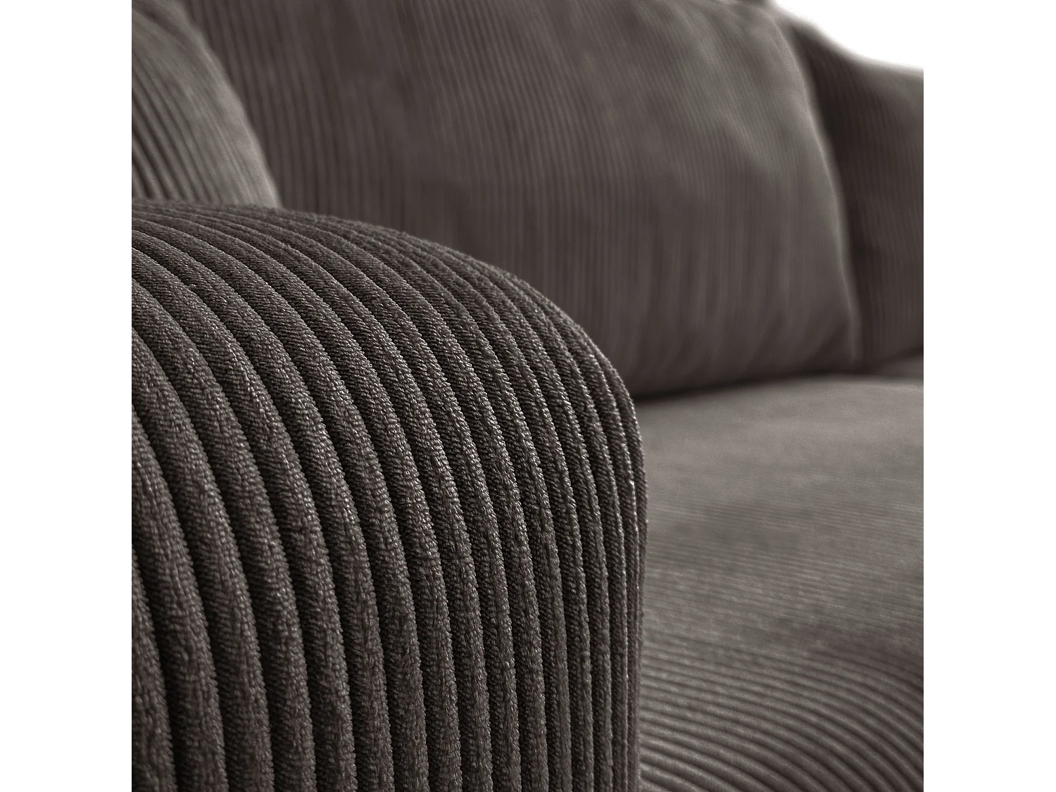 Ecksofa L Form Sofia 277 x 143 cm mit Schlaffunktion und Bettkasten Couch Cord Schlafsofa Schlafcouch Sofa universale Seite, hellbraun