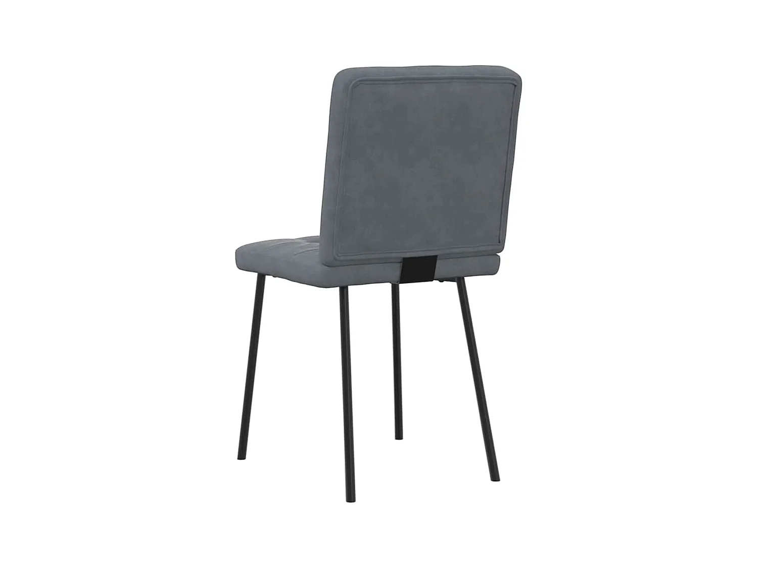 Cadeiras de jantar 2 pcs veludo cinzento-escuro