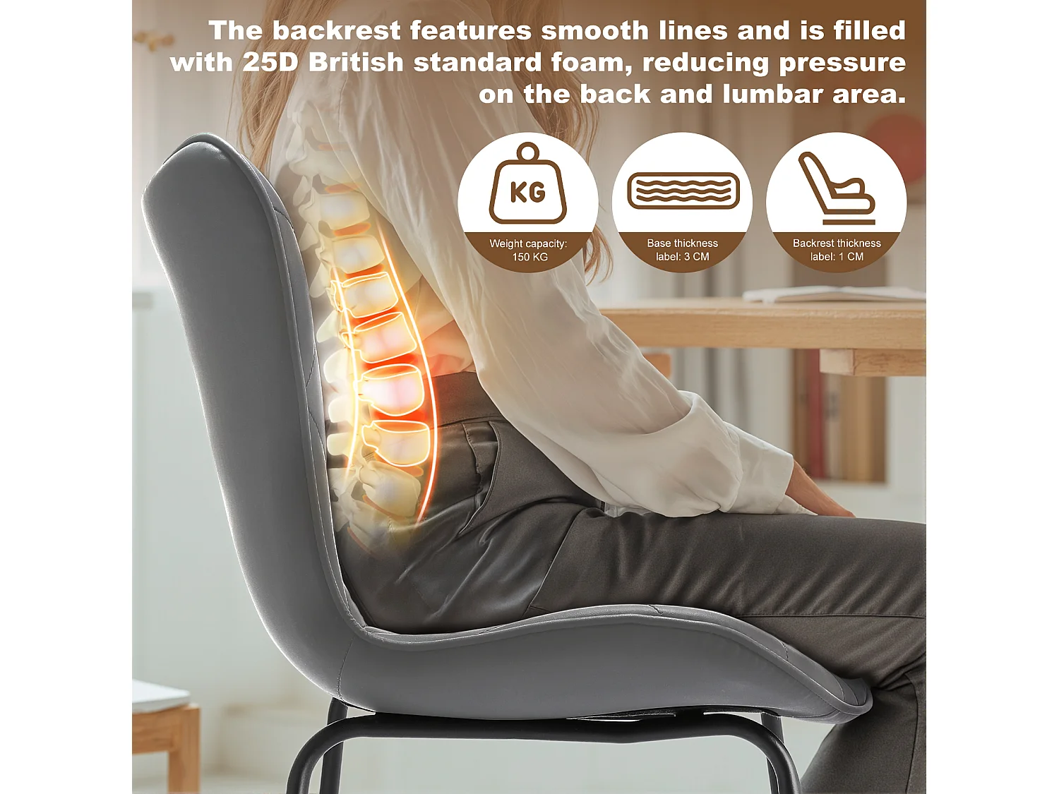 Lot de 2 Tabourets de bar hauts Tabourets de bar modernes et élégants adaptés à un usage domestique et commercial