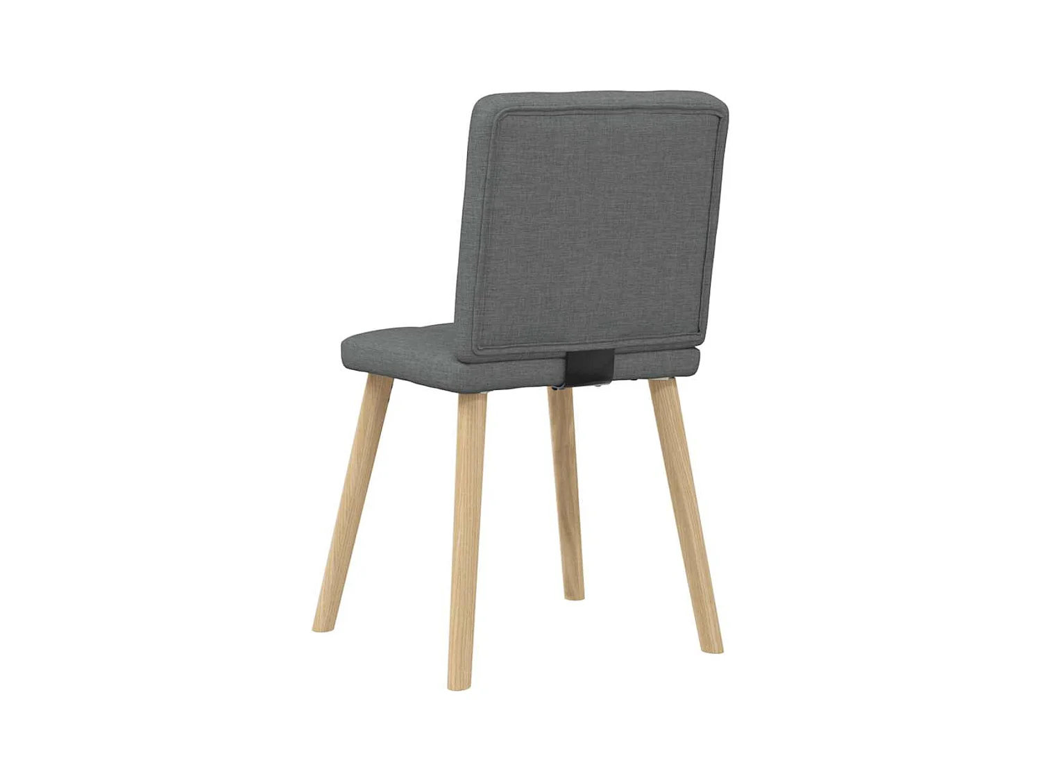 Eetkamerstoelen 2 st stof donkergrijs