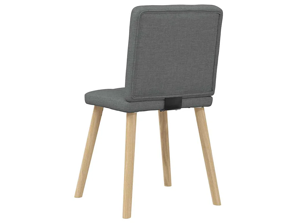 Chaises à manger lot de 2 gris foncé tissu