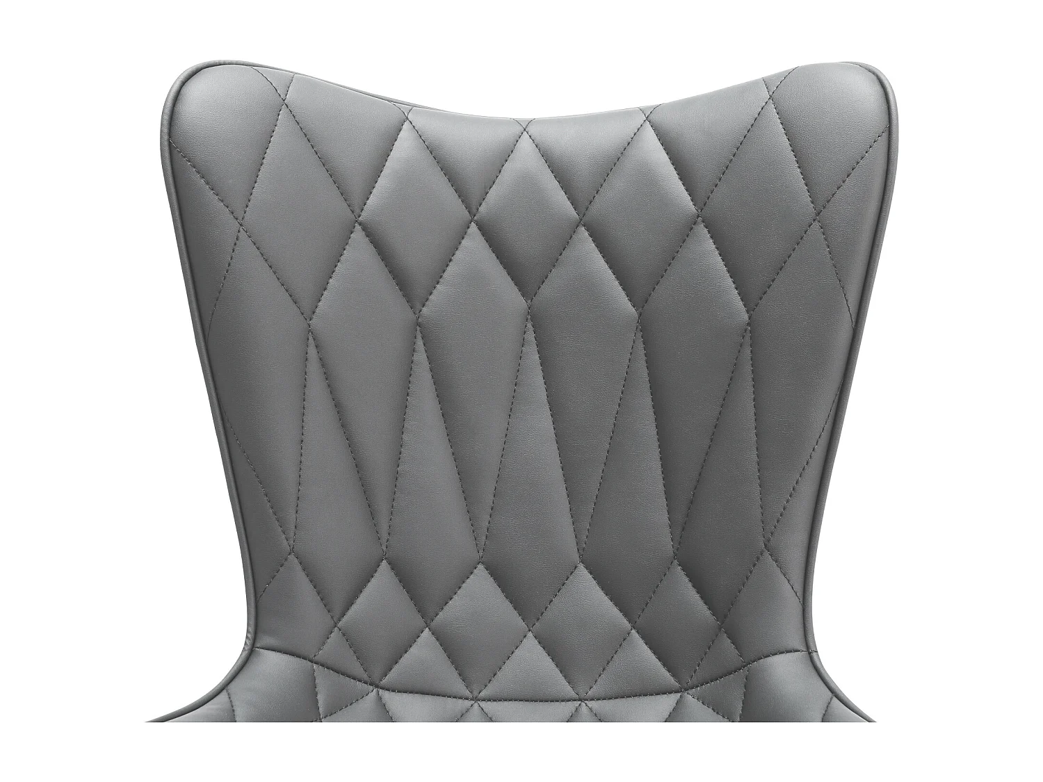 Lot de 2 chaises de salle à manger HOMEMiYN en similicuir gris – Résistantes aux rayures, confort haut de gamme et robustes