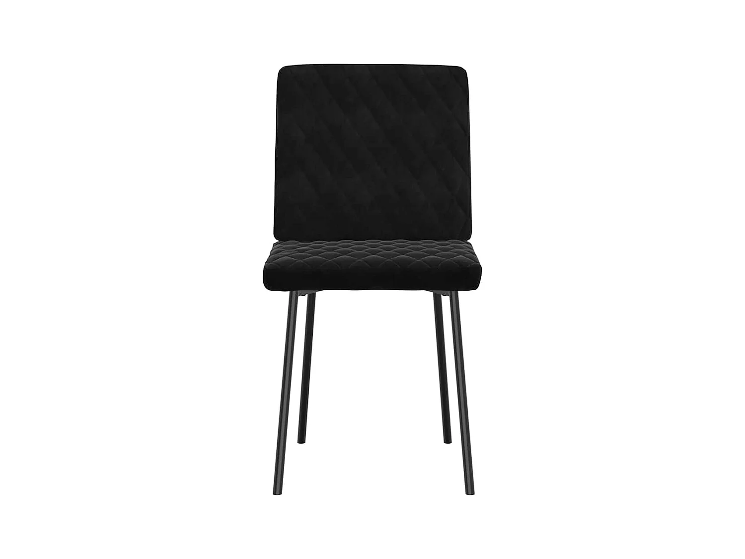 Esszimmerstühle 2 Stk. Schwarz Samt