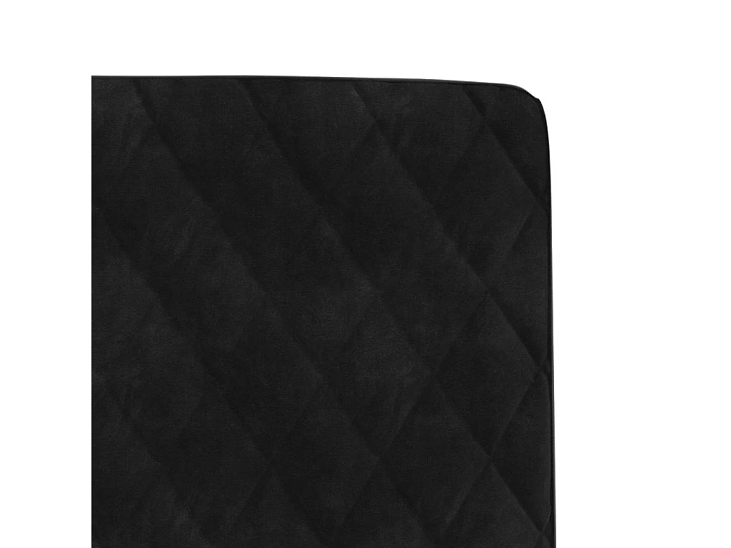 Chaises à manger lot de 2 Noir Velours