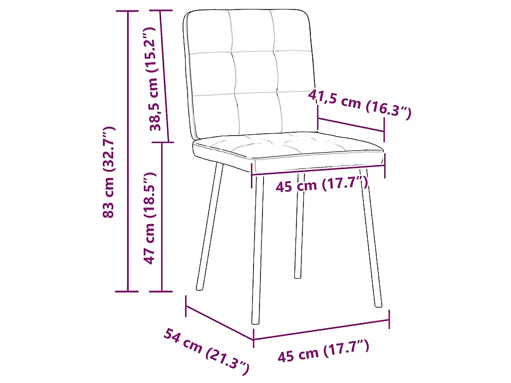 Sillas de comedor 2 unidades terciopelo gris claro
