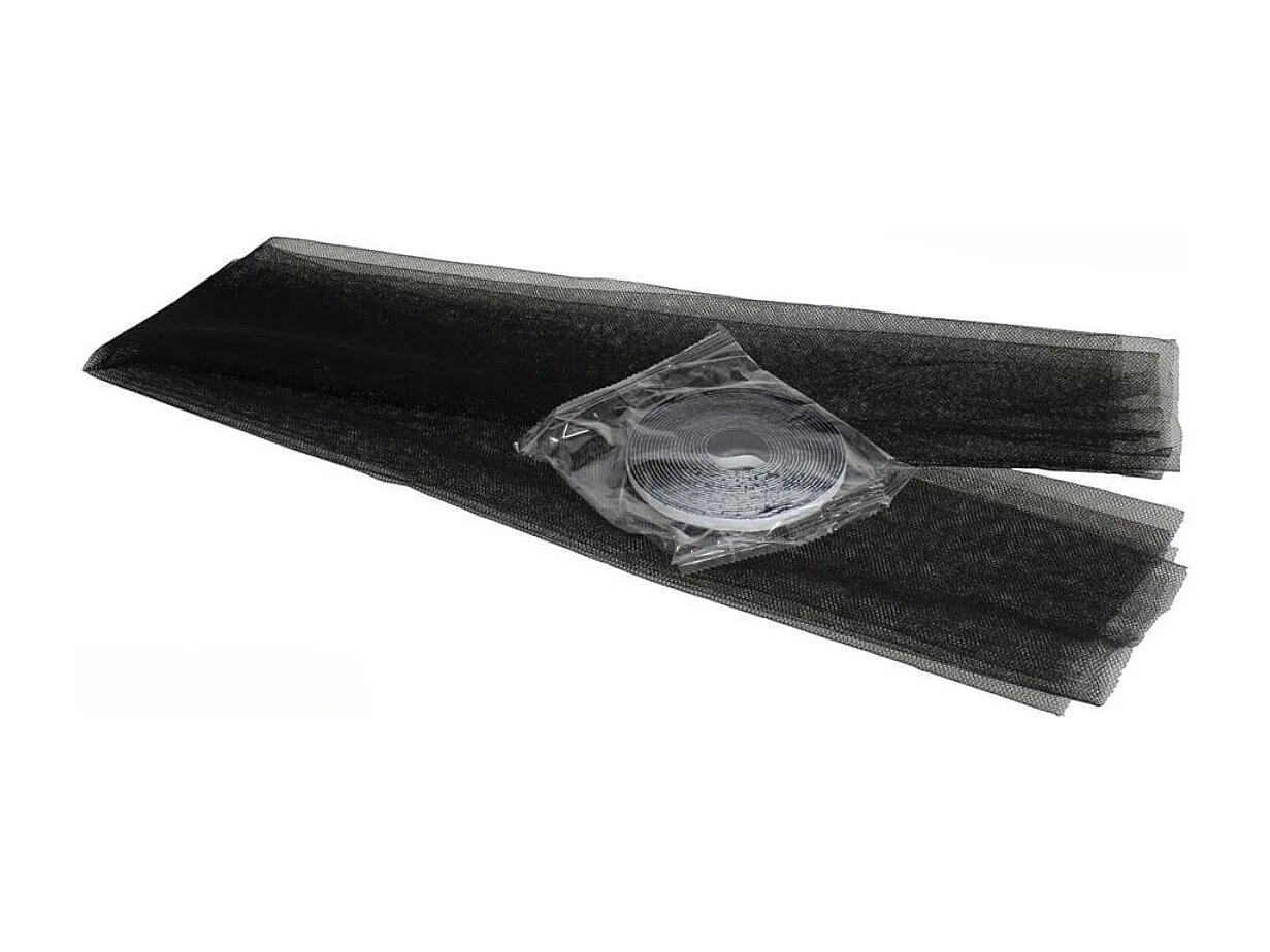 Mosquitera adhesiva para ventana negro 130x180 cm