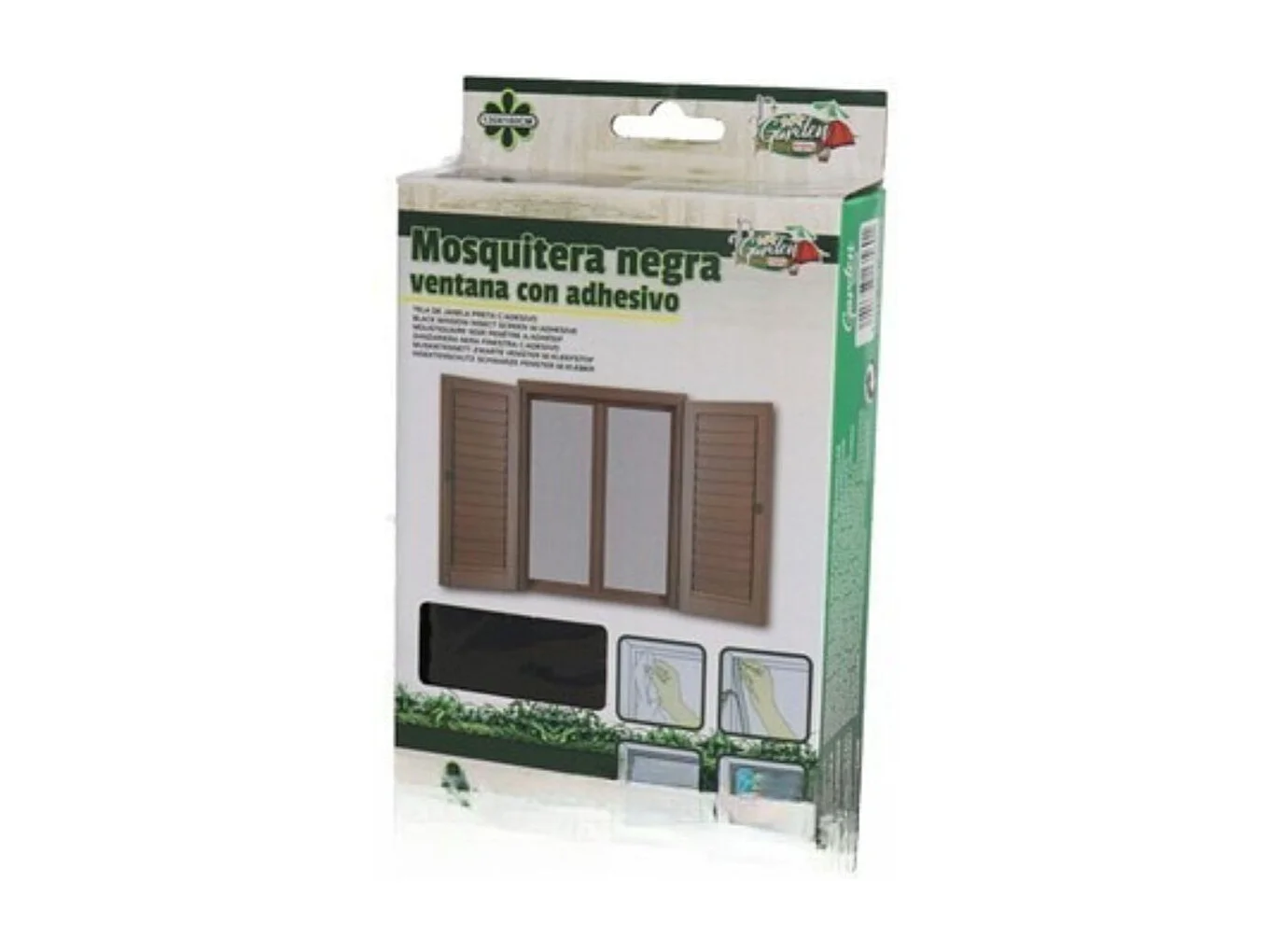 Mosquitera adhesiva para ventana negro 130x180 cm