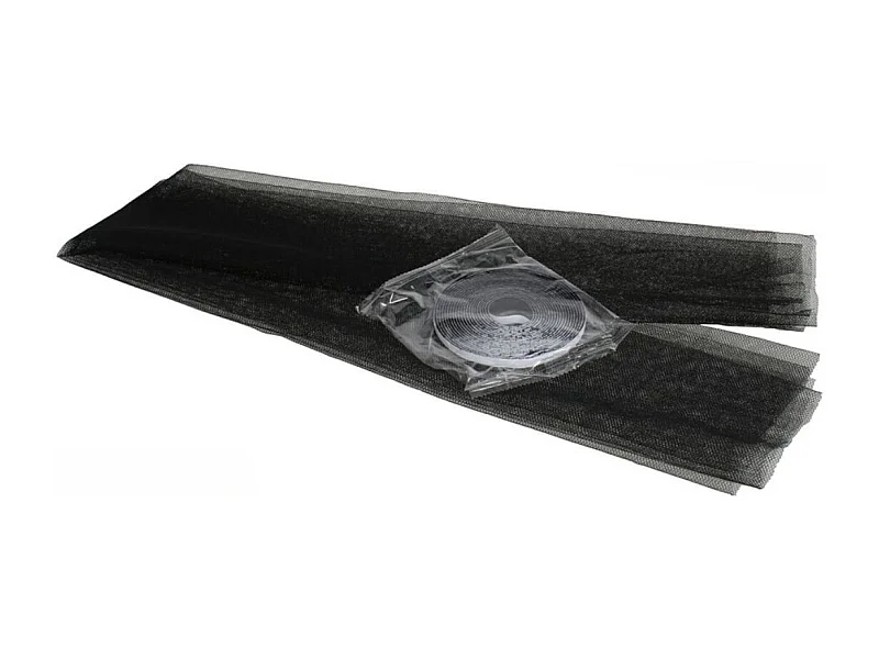 Mosquitera adhesiva para ventana negro 130x180 cm