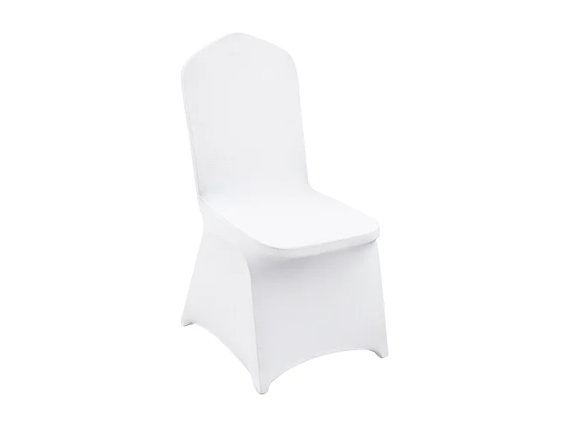 Housses de Chaise Couverture SucceBuy 50 Pièces, Couverture Housses de Chaise Mariage, Blanc, pour Banquet