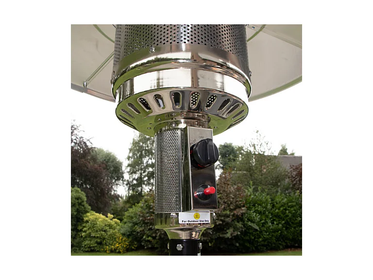 Chauffe terrasse au gaz 5000 w Noir AURA