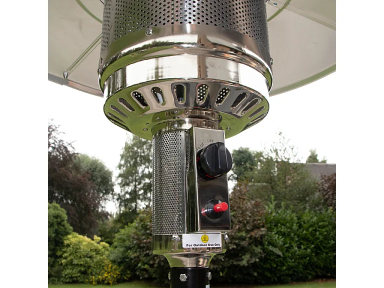 Chauffe terrasse au gaz 5000 w Noir AURA