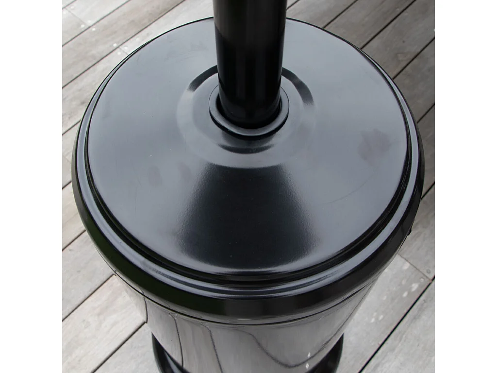 Chauffe terrasse à gaz 5000 W noir  AURA