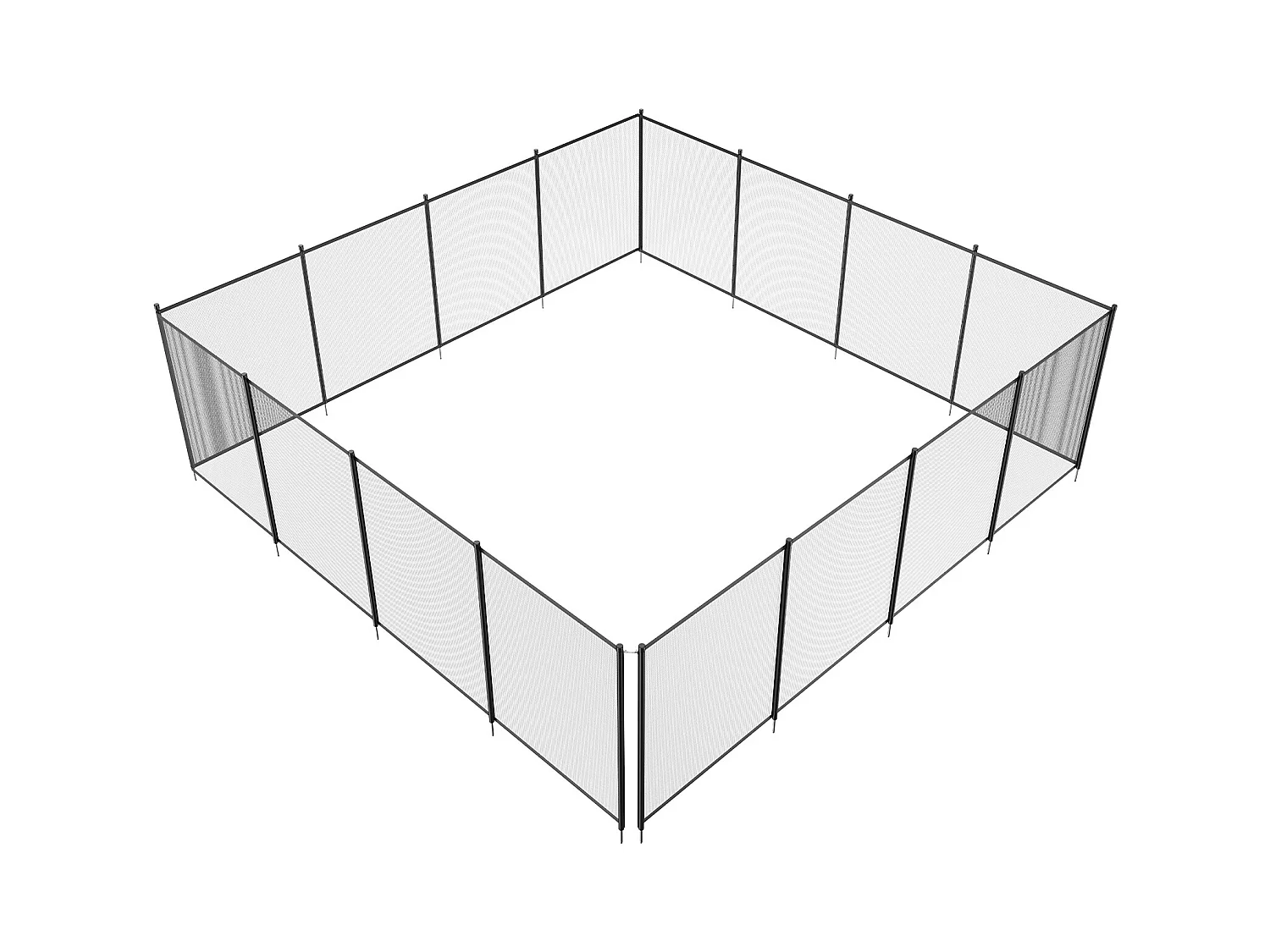 Clôture de Piscine SucceBuy, Clôture Amovible de Sécurité Pliable, Barrière de Piscine Creusée, 1,21x14,63 m, 340 g/m², pour Protection Enfants Domestiques