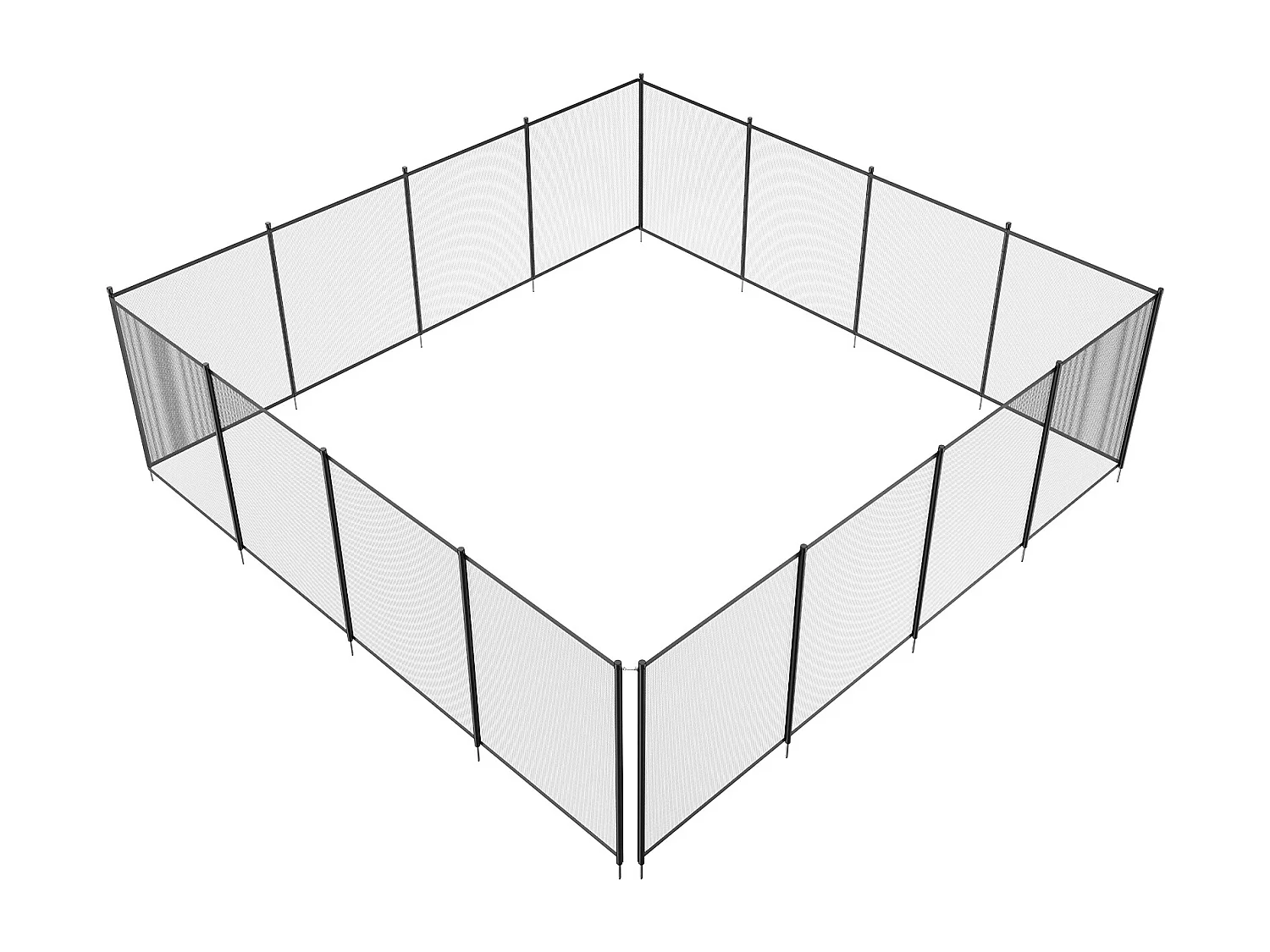 Clôture de Piscine SucceBuy, Clôture Amovible de Sécurité Pliable, Barrière de Piscine Creusée, 1,21x14,63 m, 340 g/m², pour Protection Enfants Domestiques