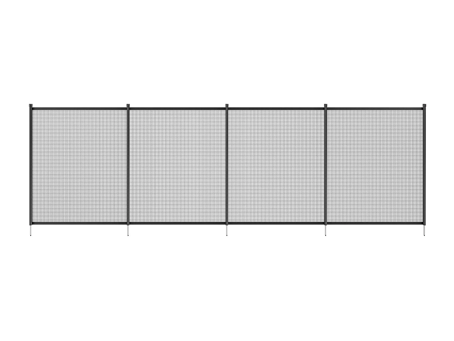 Clôture de Piscine SucceBuy, Clôture Amovible de Sécurité Pliable, Barrière de Piscine Creusée, 1,21x14,63 m, 340 g/m², pour Protection Enfants Domestiques