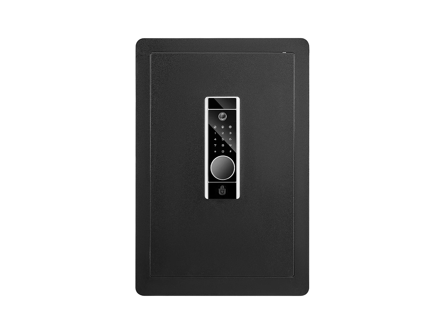 Tresor SucceBuy, Digitaler Tresor mit Passwort und Schlüsseln, Wand-Sicherheitstresor aus Stahl, für Bargeld, Schmuck, Pass, Dokumente, 62 L, Schwarz