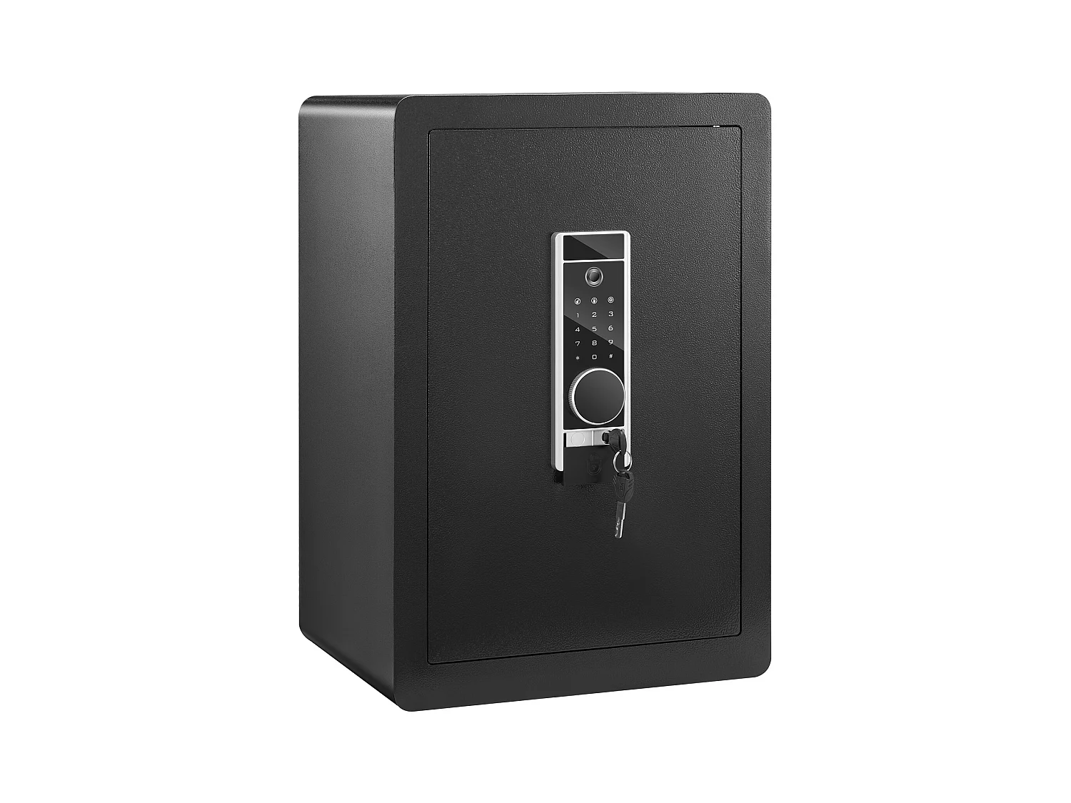 Tresor SucceBuy, Digitaler Tresor mit Passwort und Schlüsseln, Wand-Sicherheitstresor aus Stahl, für Bargeld, Schmuck, Pass, Dokumente, 62 L, Schwarz