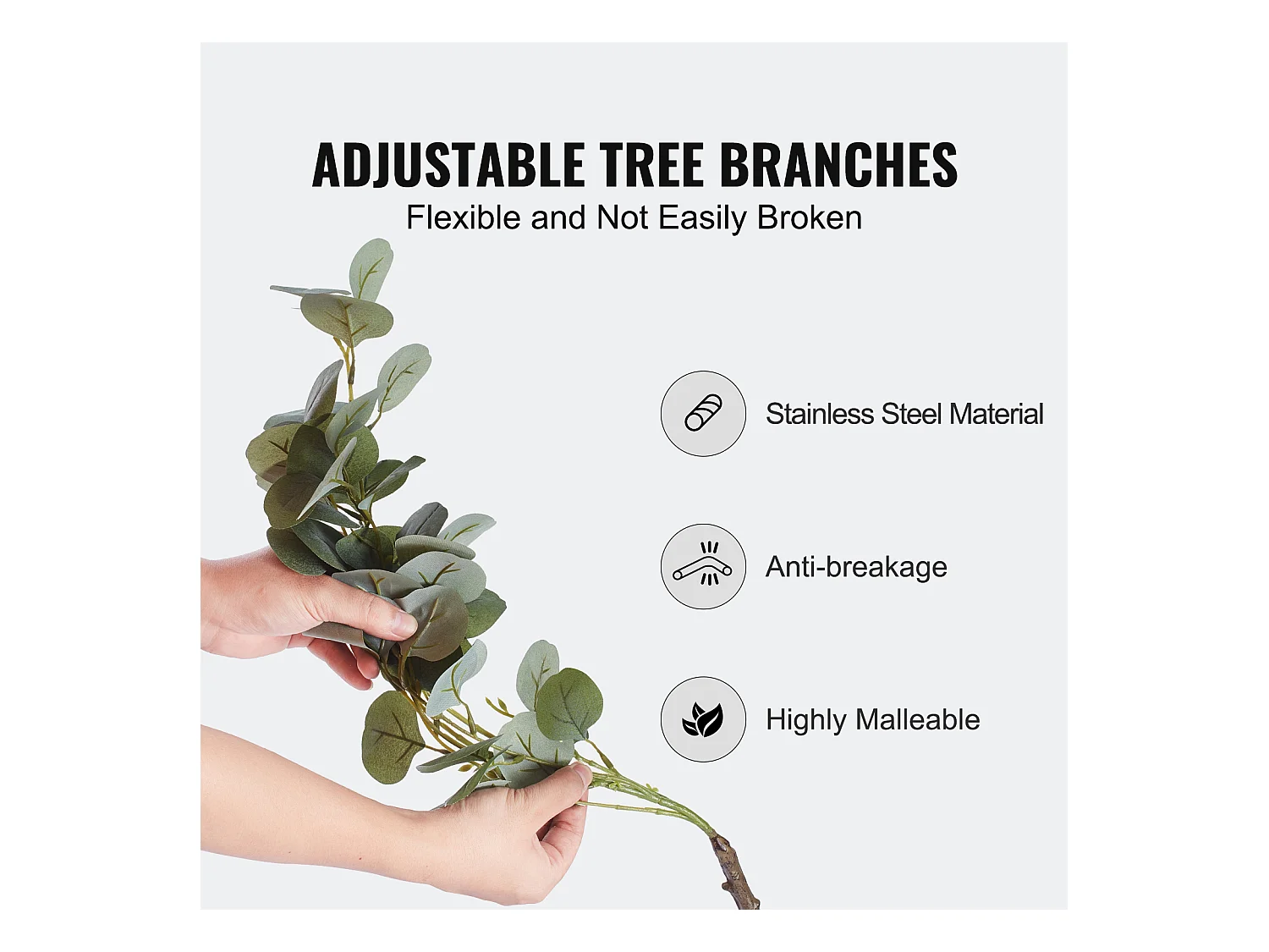 Arbre Artificiel SucceBuy 181 cm, Plante Artificielle PE, pour Maison Bureau Centres Commerciaux Intérieur Extérieur