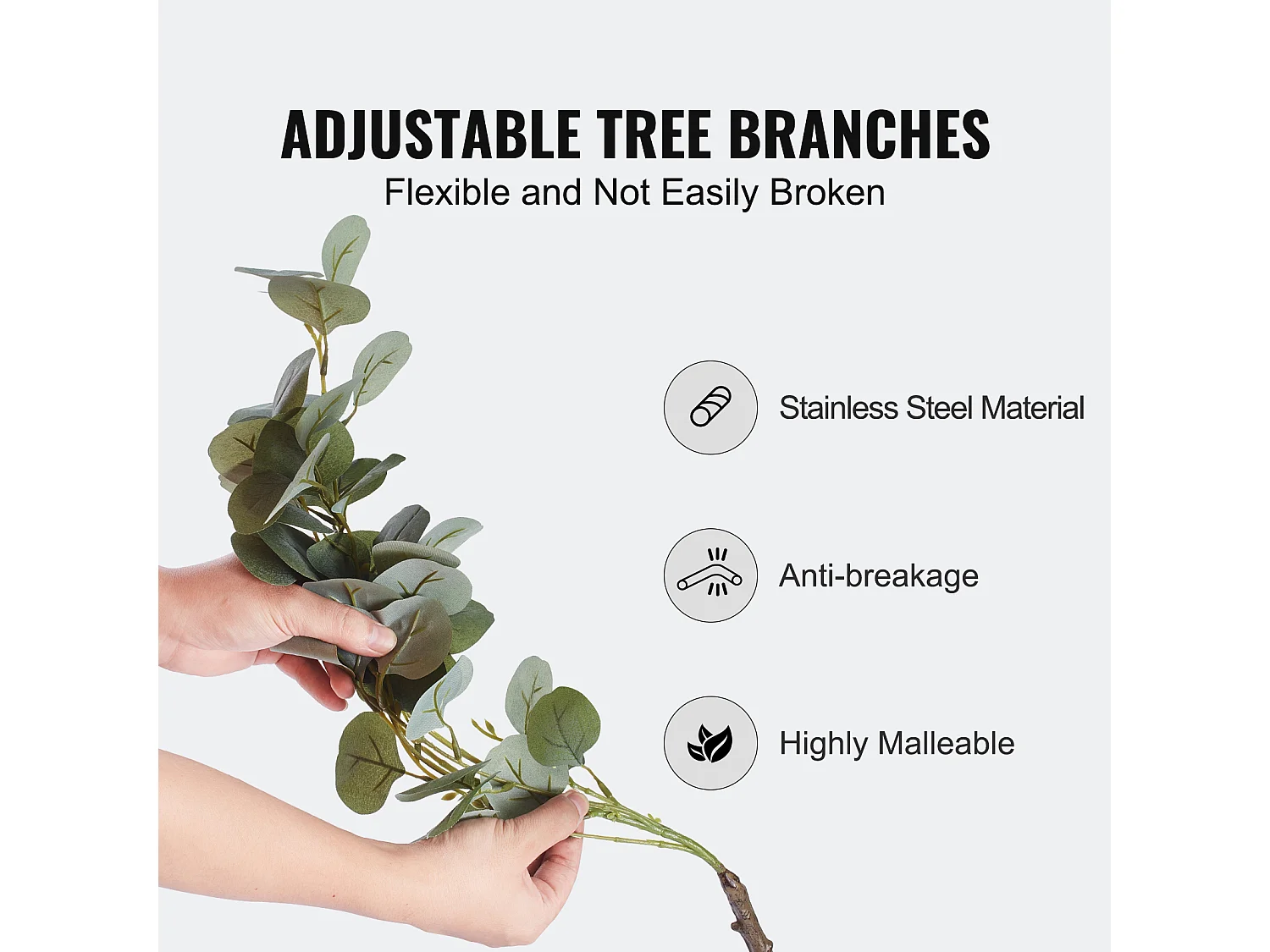 Arbre Artificiel SucceBuy 181 cm, Plante Artificielle PE, pour Maison Bureau Centres Commerciaux Intérieur Extérieur