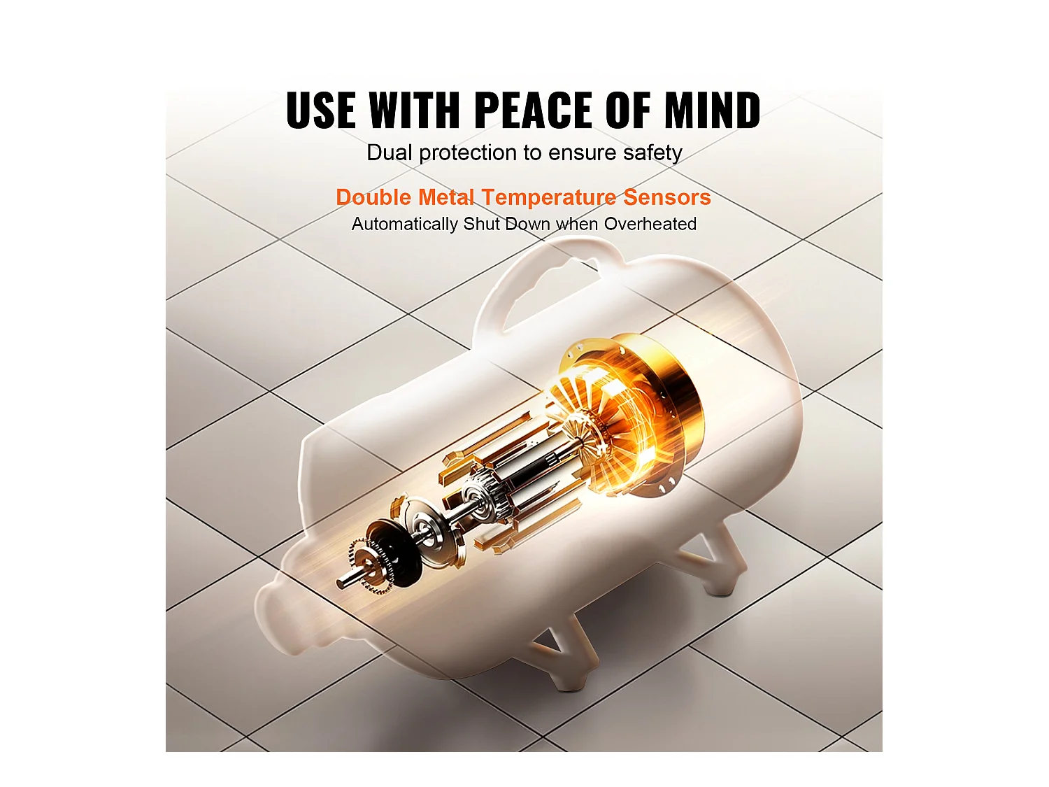 Sèche-Poils Toilettage SucceBuy Sèche-Cheveux pour Chiens Chats Animaux de Compagnie 2000 W, Vitesse Réglable, 4 Buses, Noir