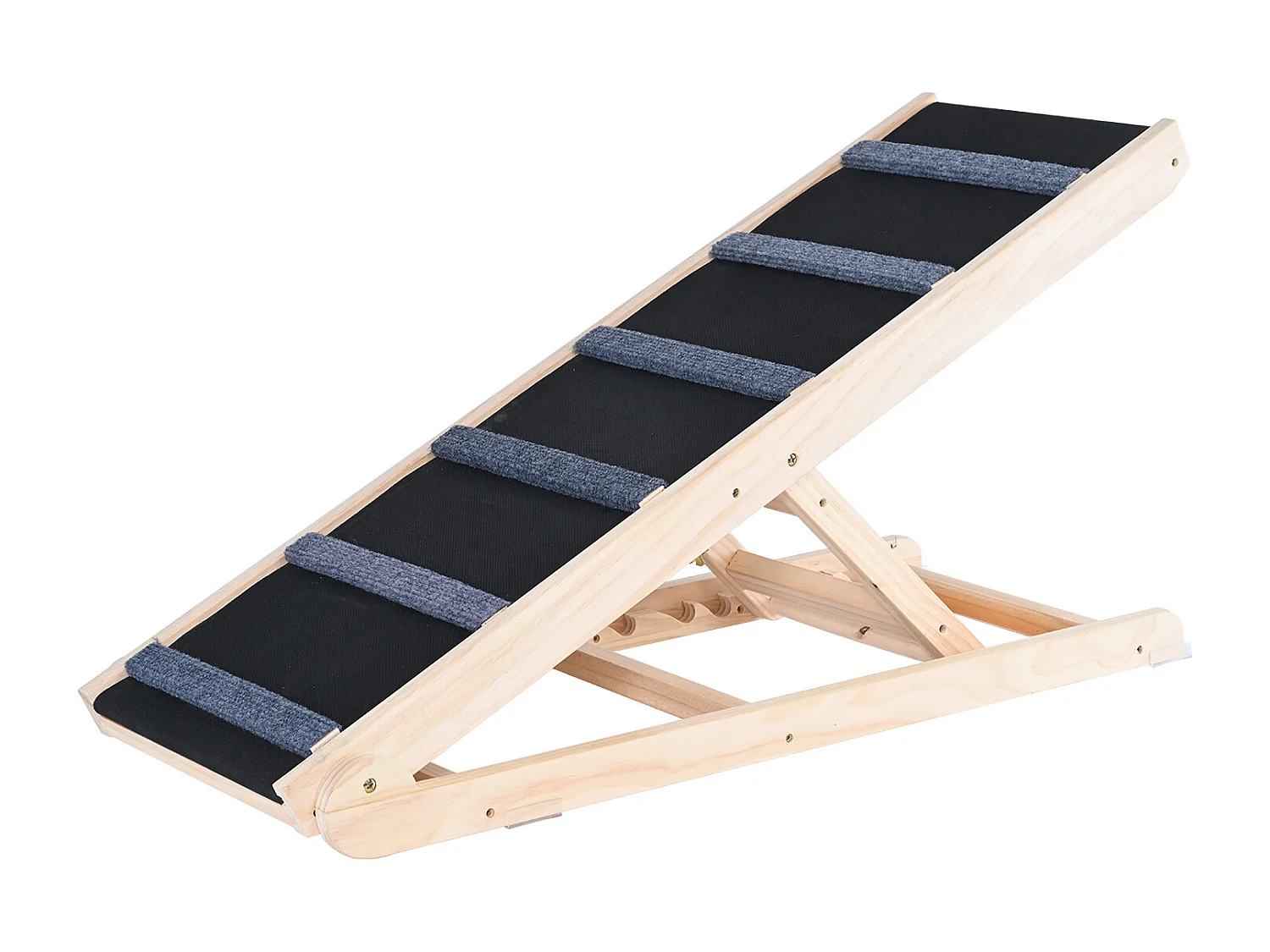 Rampa per Cani SucceBuy, Rampa Pieghevole per Animali Domestici, Lunga 104,9 CM, Altezza Regolabile da 35,9 a 65,5 CM