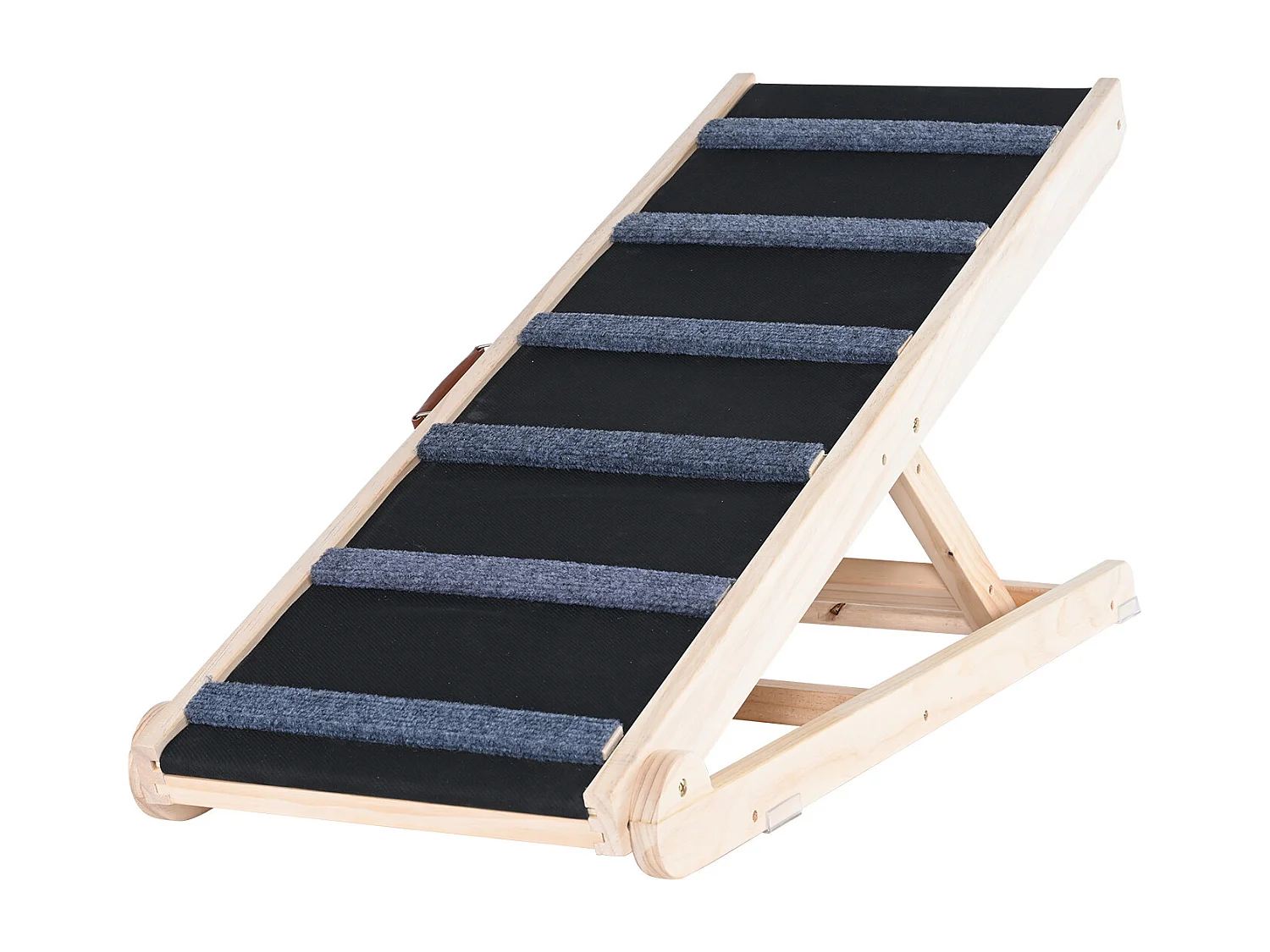 Rampa per Cani SucceBuy, Rampa Pieghevole per Animali Domestici, Lunga 104,9 CM, Altezza Regolabile da 35,9 a 65,5 CM