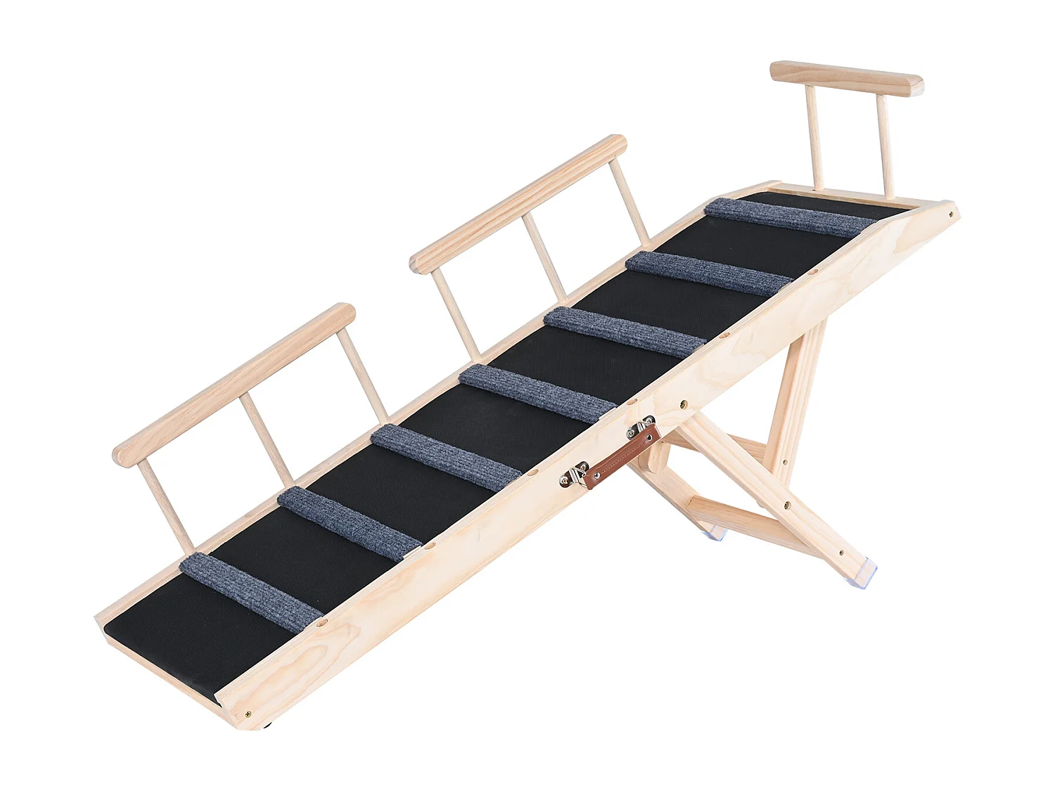 Rampe pour Chien SucceBuy, Rampe Pliante pour Animaux de Compagnie, 120,1 CM de Long, Hauteur Réglable de 35,1 à 70,1 CM