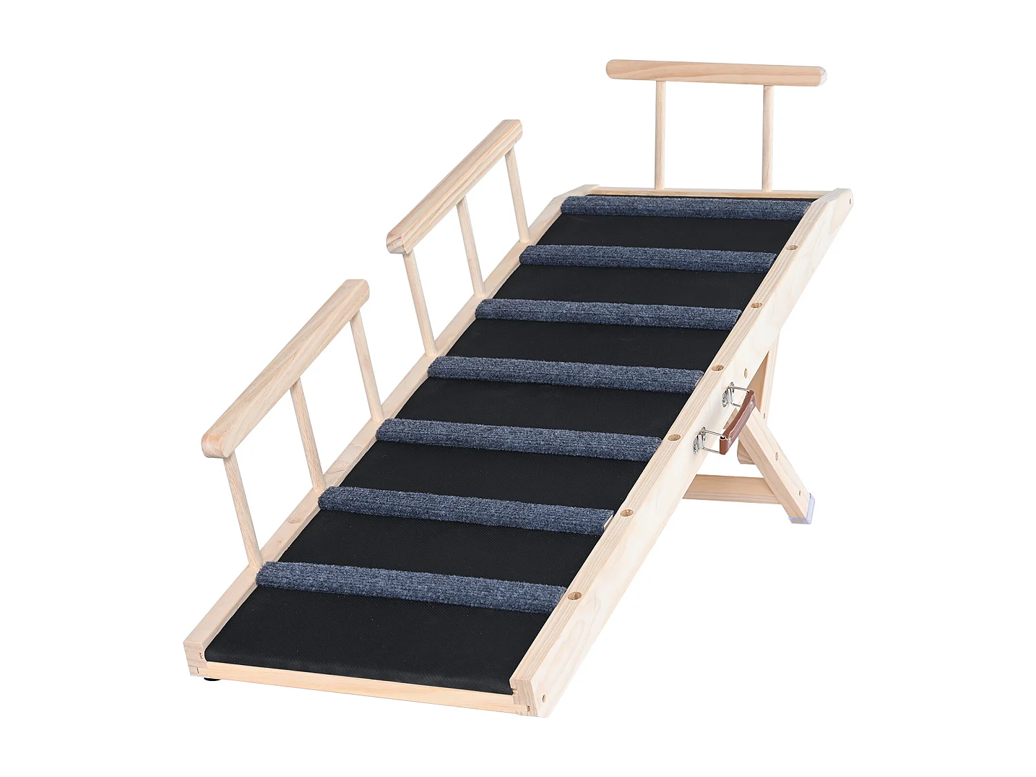 Rampe pour Chien SucceBuy, Rampe Pliante pour Animaux de Compagnie, 120,1 CM de Long, Hauteur Réglable de 35,1 à 70,1 CM