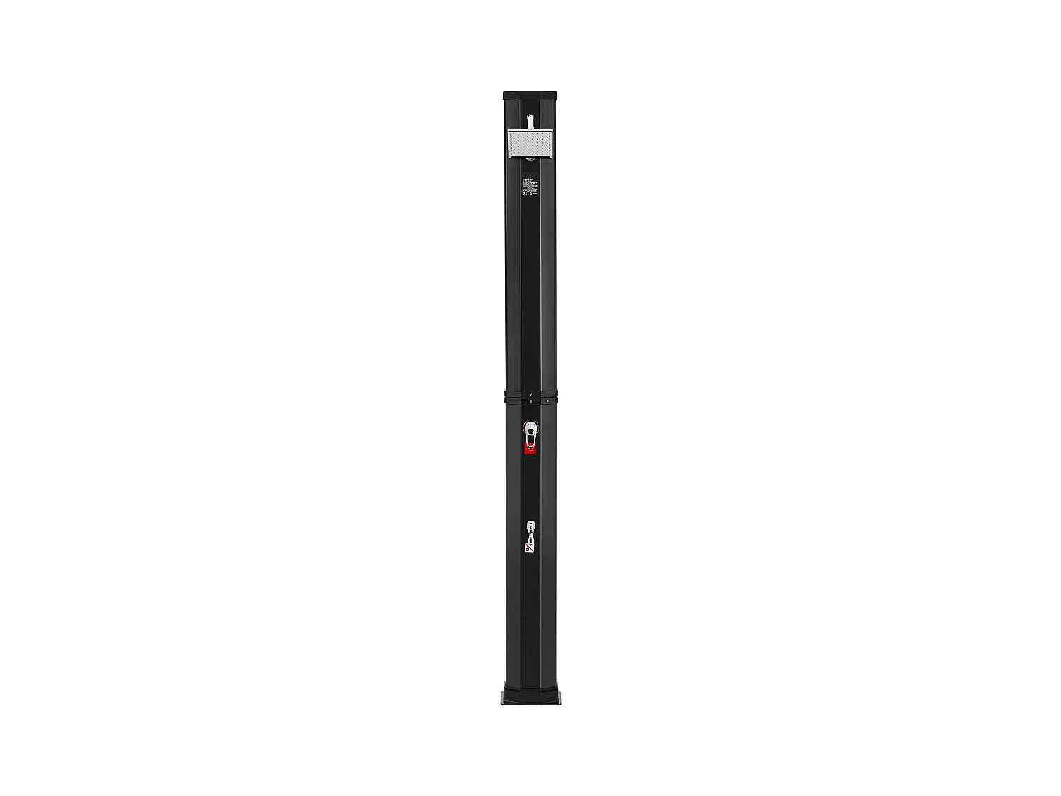 Douche Solaire Chauffante Extérieure SucceBuy 35 L avec Pommeau de Douche Réglable et Base, Au Bord de la Piscine