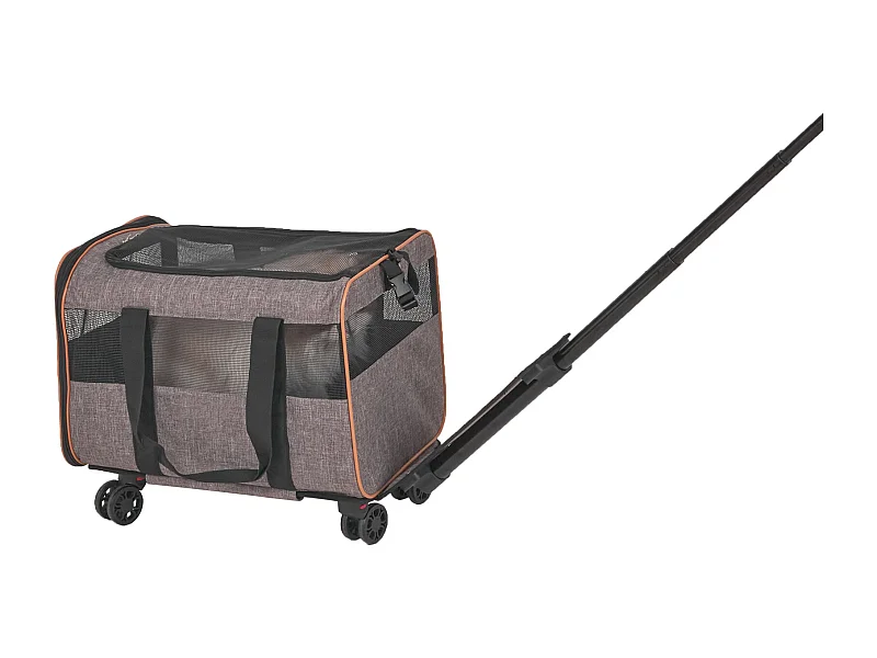 Caixa de Transporte para Gatos SucceBuy com Rodas, Aprovada Pelas Companhias Aéreas, 10 KG, Cinzenta