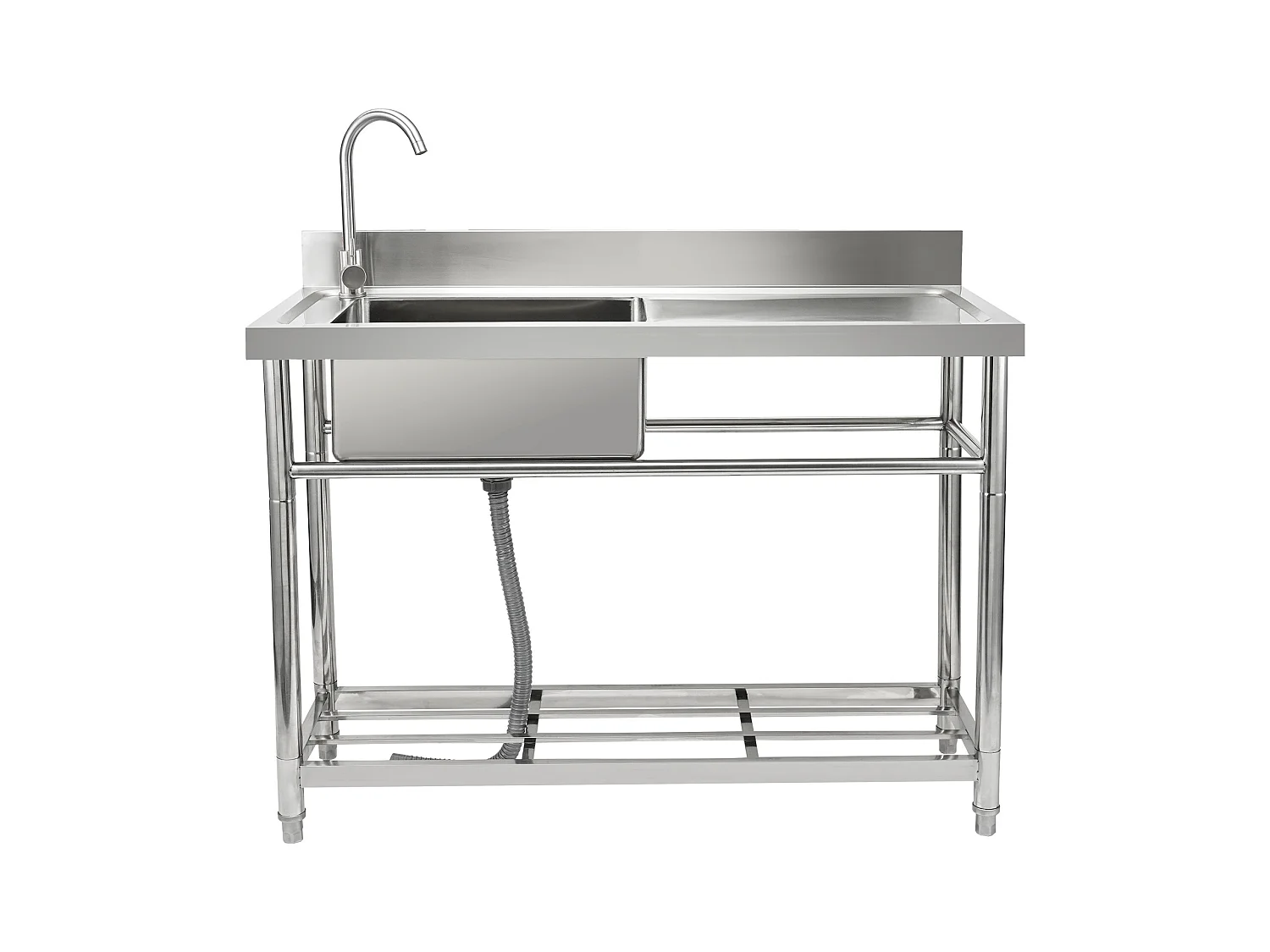 Nutzablage aus Edelstahl SucceBuy, 100x50x95 cm, für Garage, Restaurant, Wäscherei, Küche